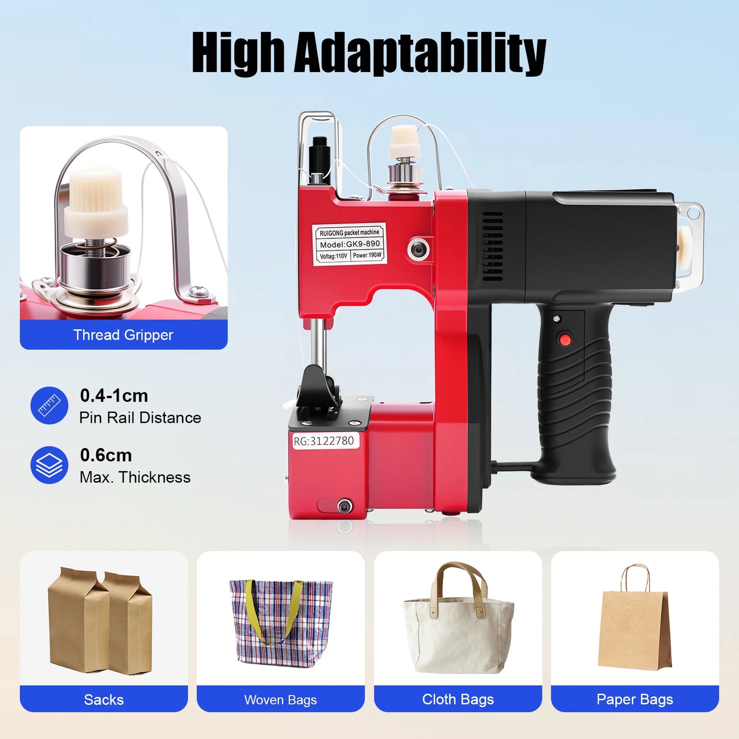 110V Portable Electric Stitching Machine