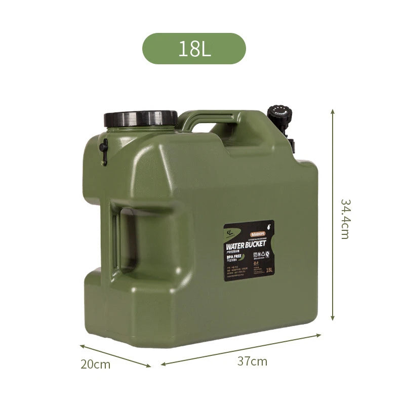 10L/12L/18L/25L Large Military Green Water Tank