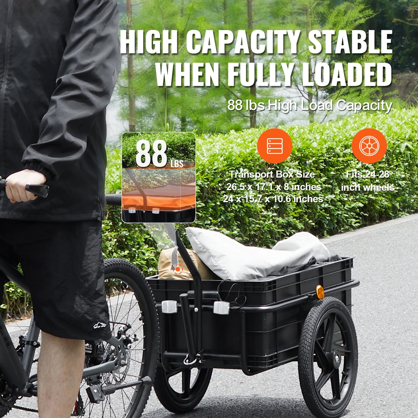 88Lbs Bike Cargo Trailer