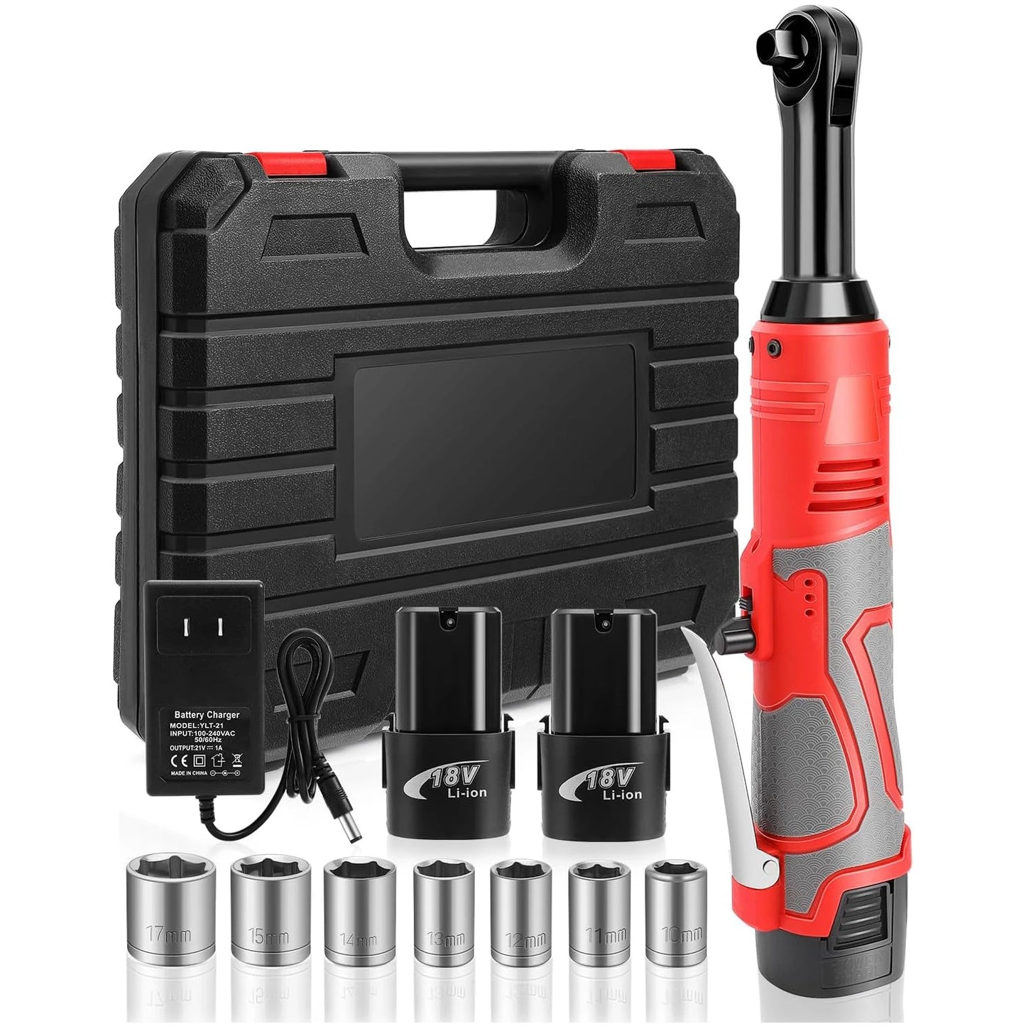 18V Extended Cordless Ratchet Wrench 3/8
