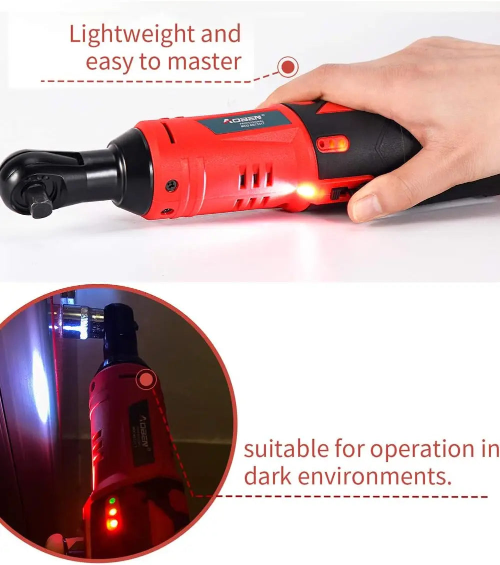 Cordless Ratchet Wrench Set, 3/8"