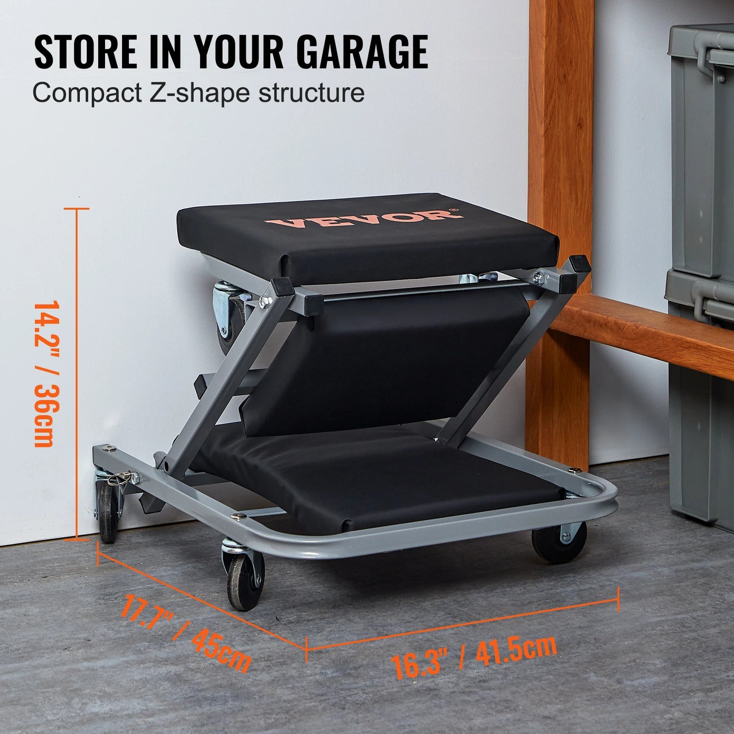 36" Z-Creeper Seat, foldable