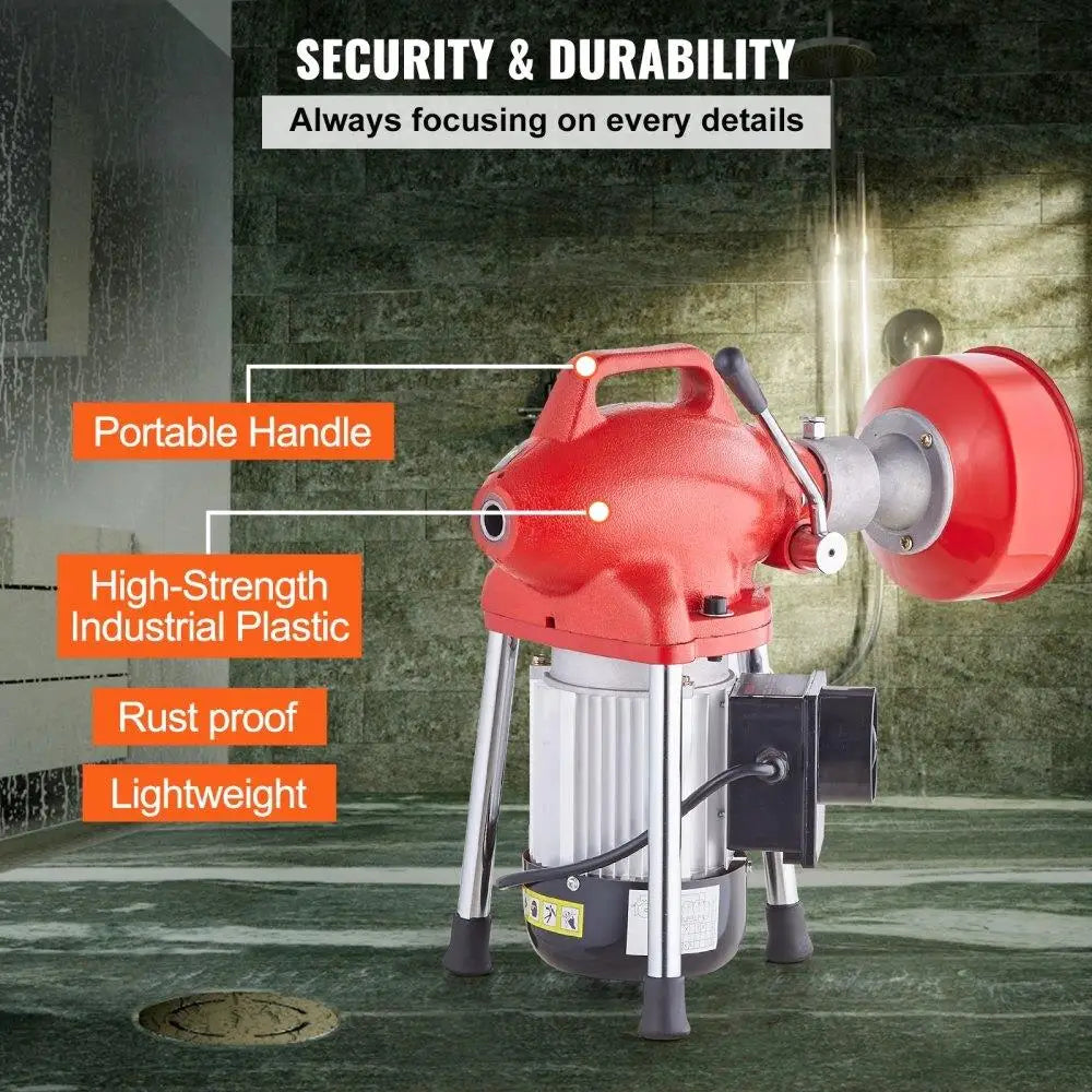 Drain Cleaning Machine 120FT 5/8In