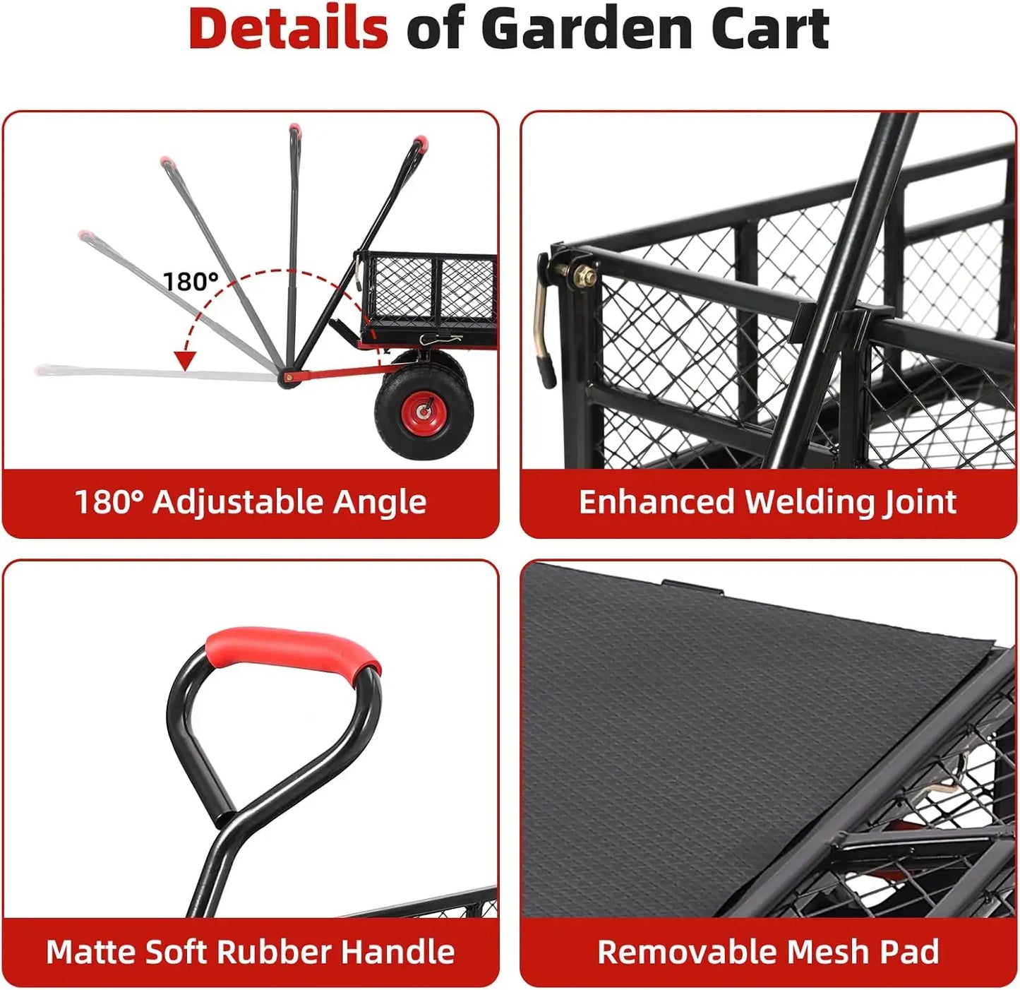 Steel Garden Dump Cart