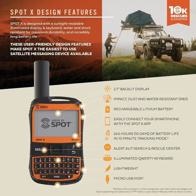 Bluetooth 2-Way Satellite Messenger GPS
