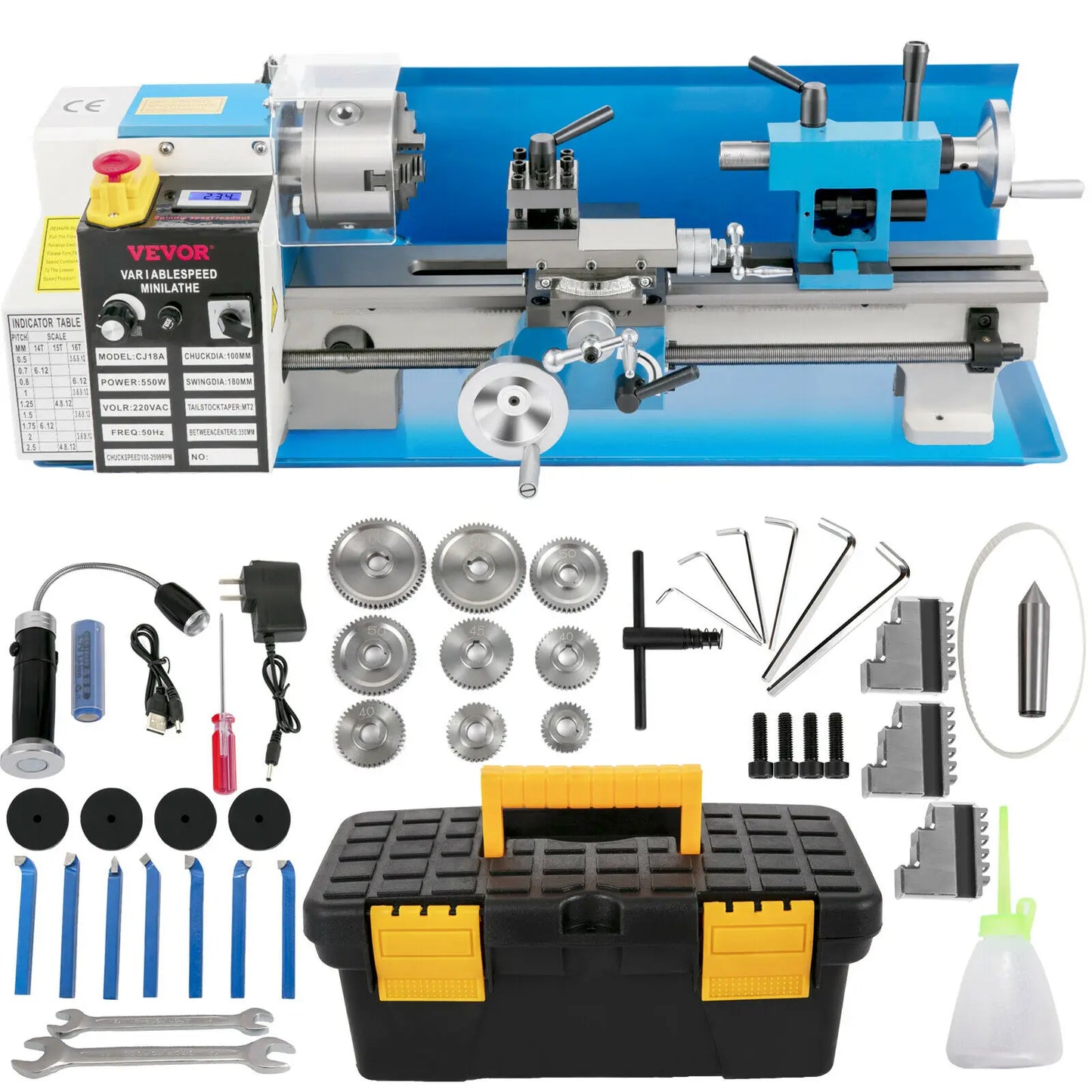 Mini Metal Lathe Machine 7"x14"