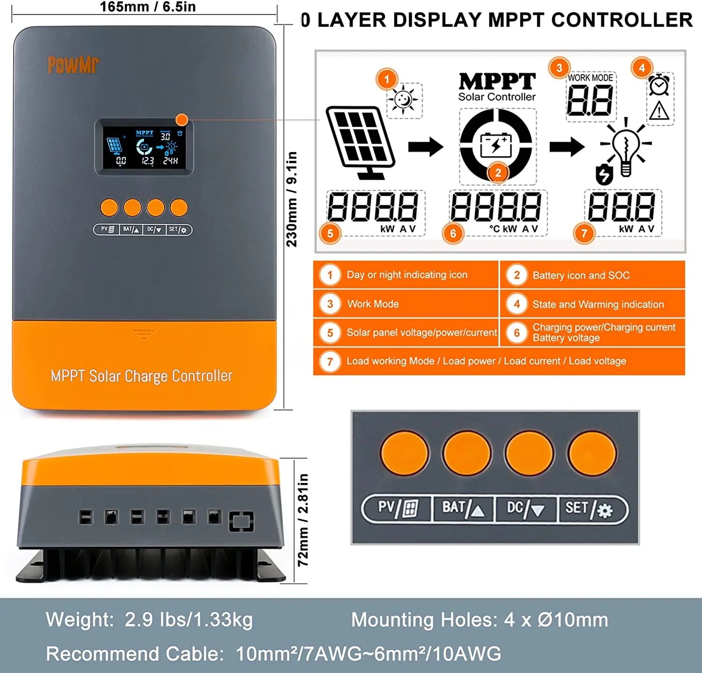 Solar Panel Regulator for Lithium Battery