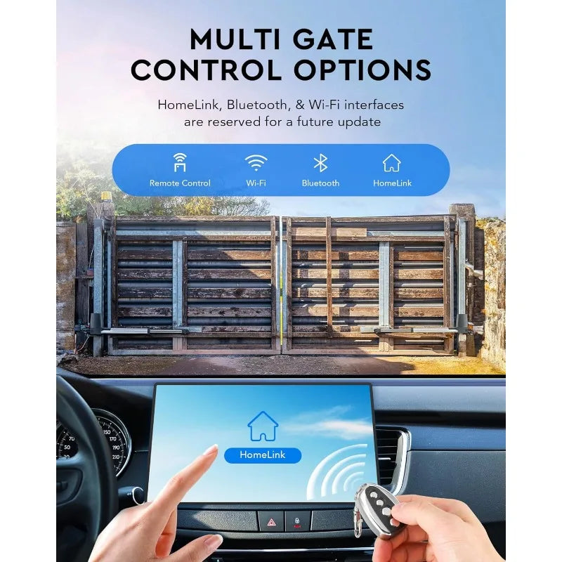 Automatic Gate Opener Kit, Dual Swing