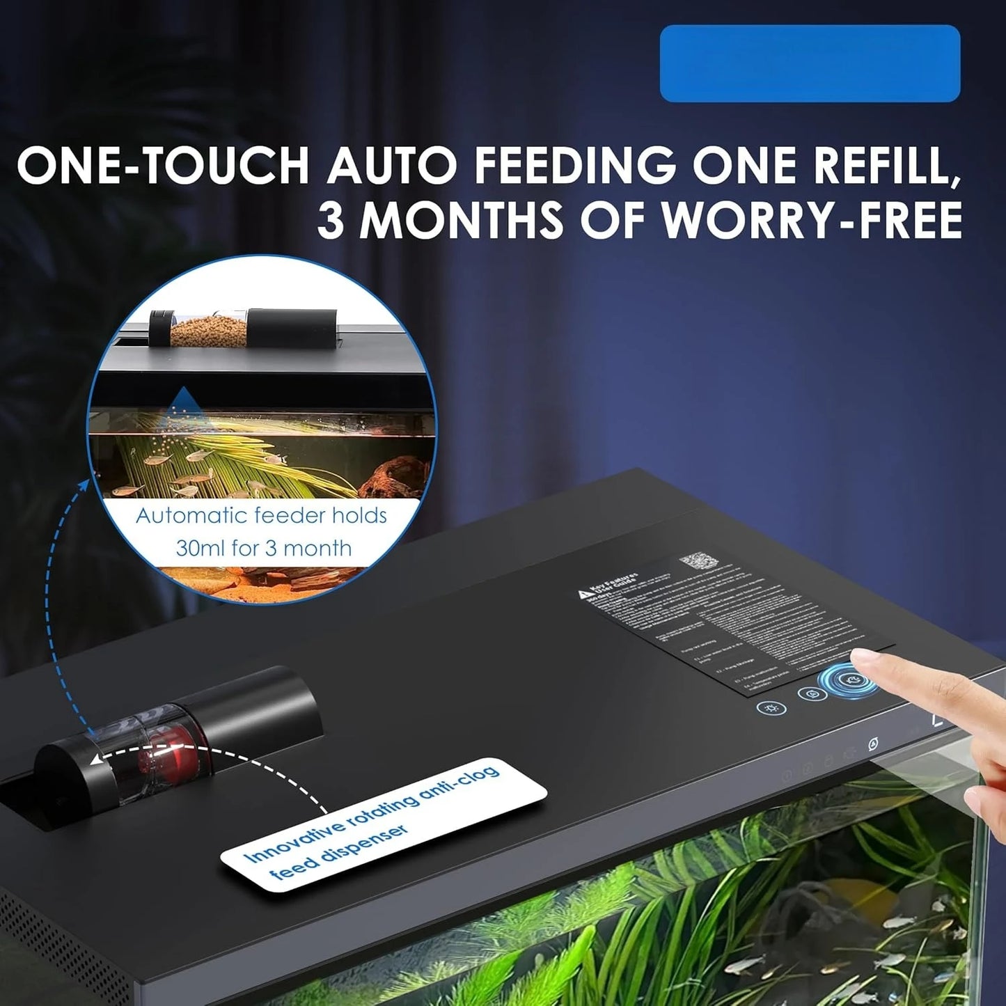Smart Aquarium Fish Tank 5 Gallon