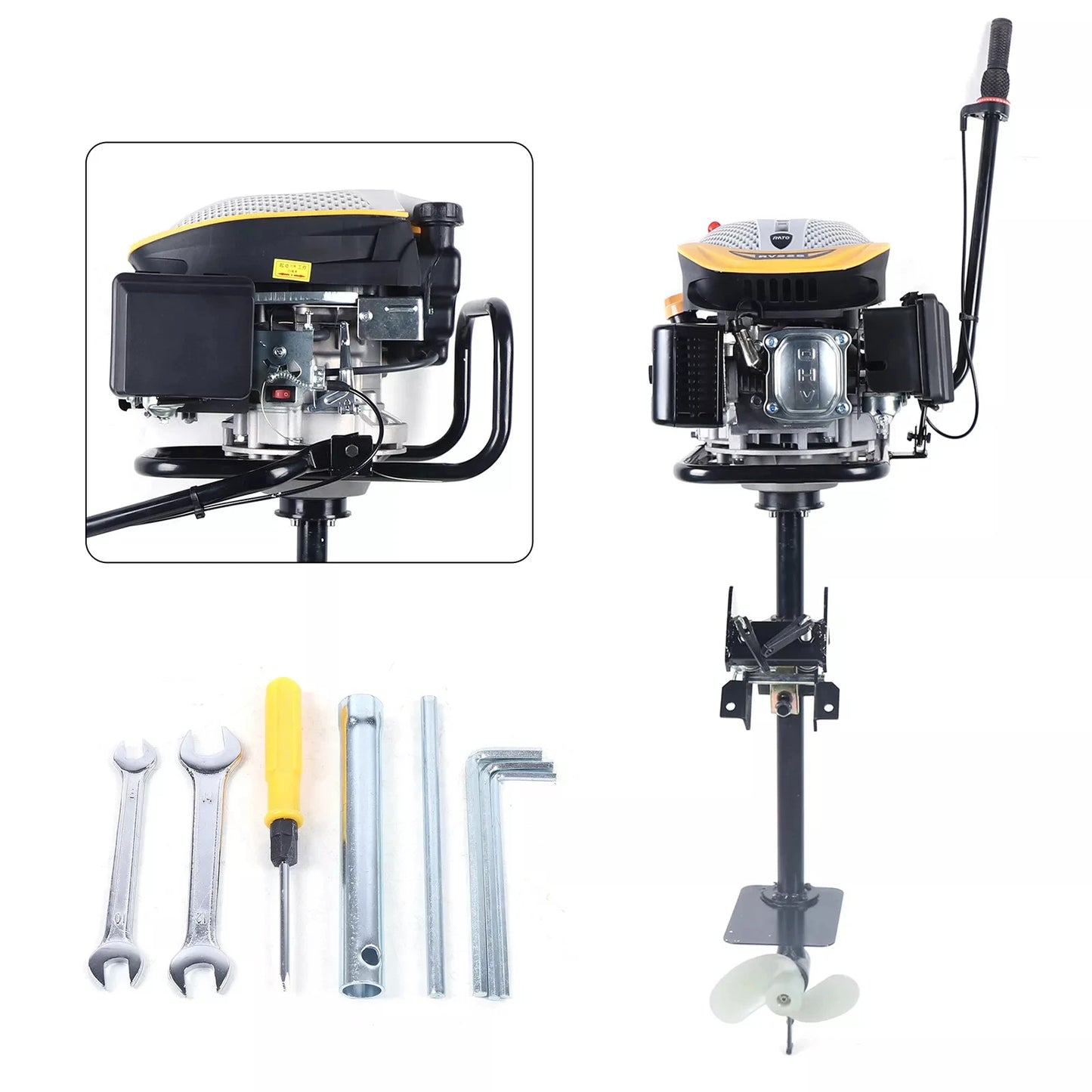9.0 HP 4-Stroke Outboard Motor