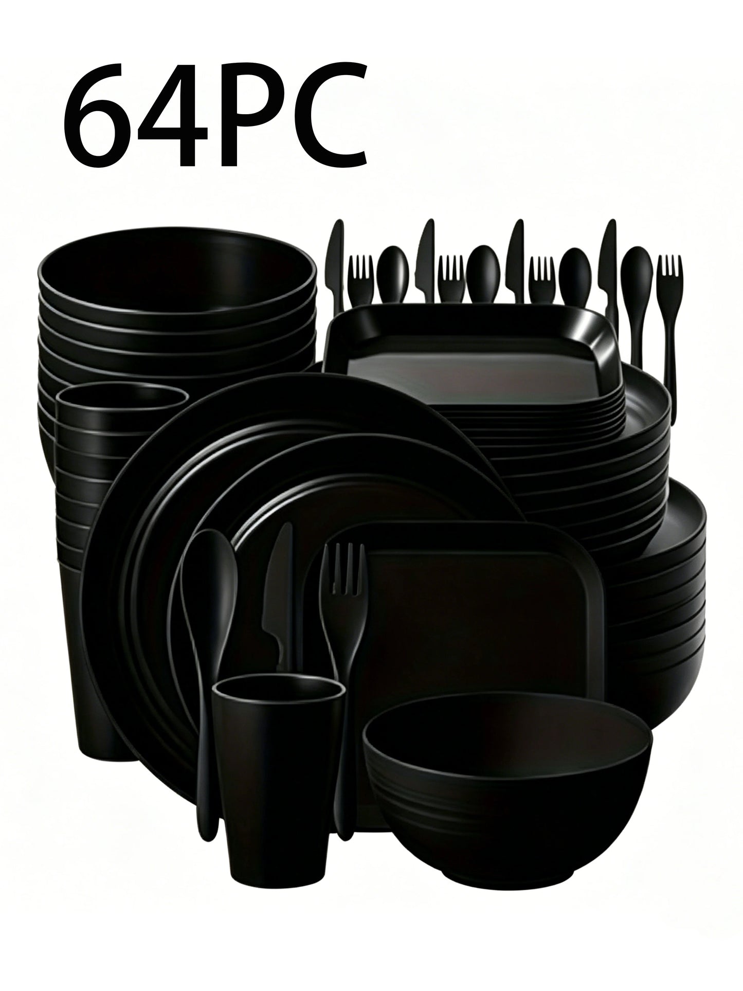 Wheat Straw Cutlery Set For Camping Picnic