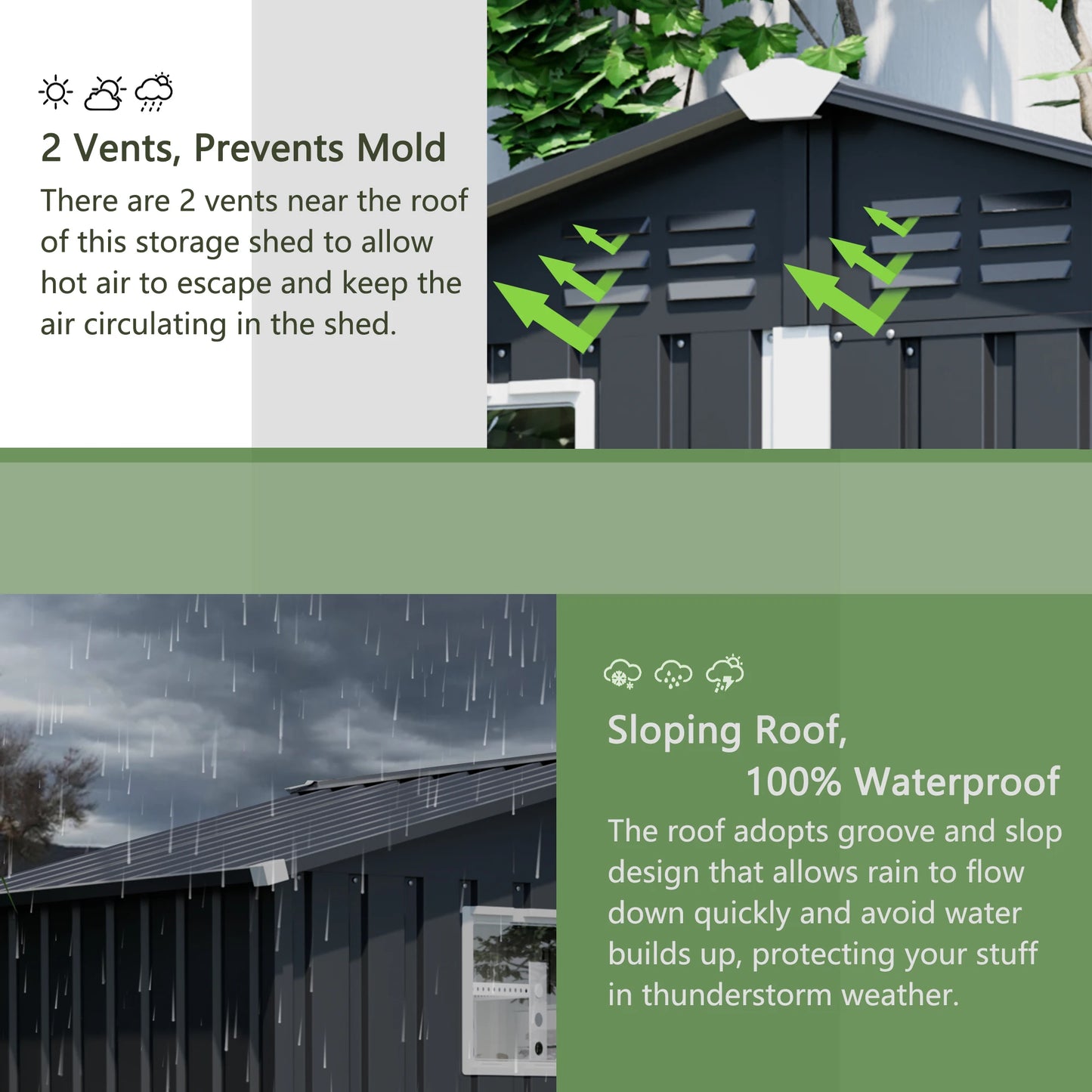 6FT x 4FT Outdoor Garden Shed