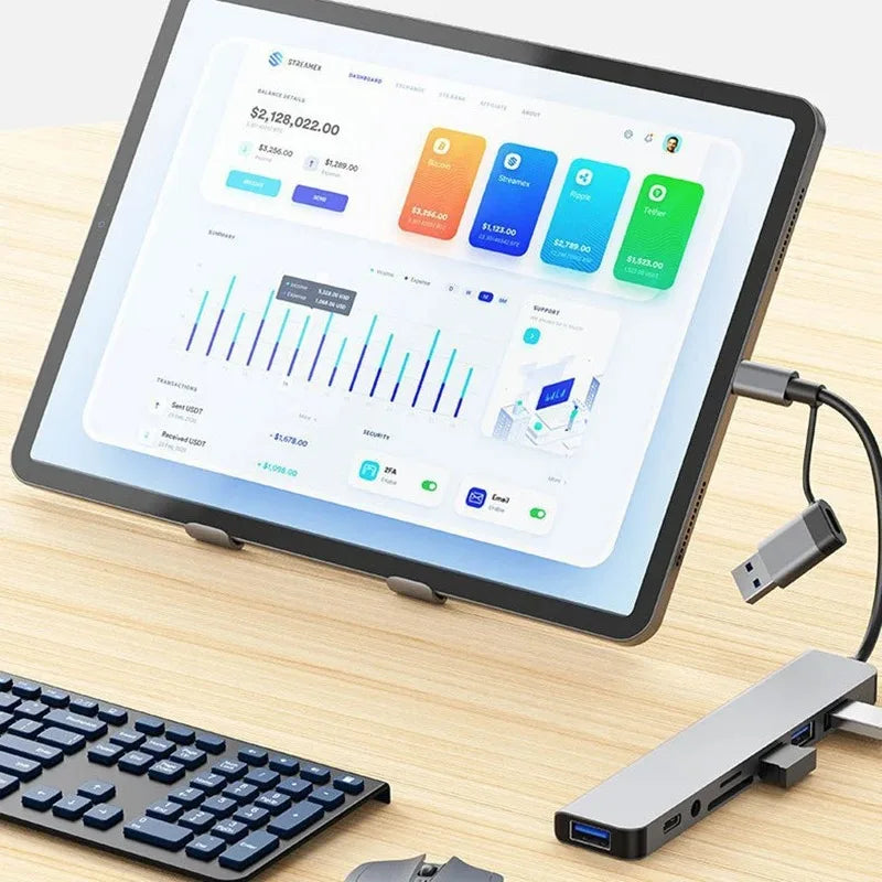 USB +Type C HUB Docking Station
