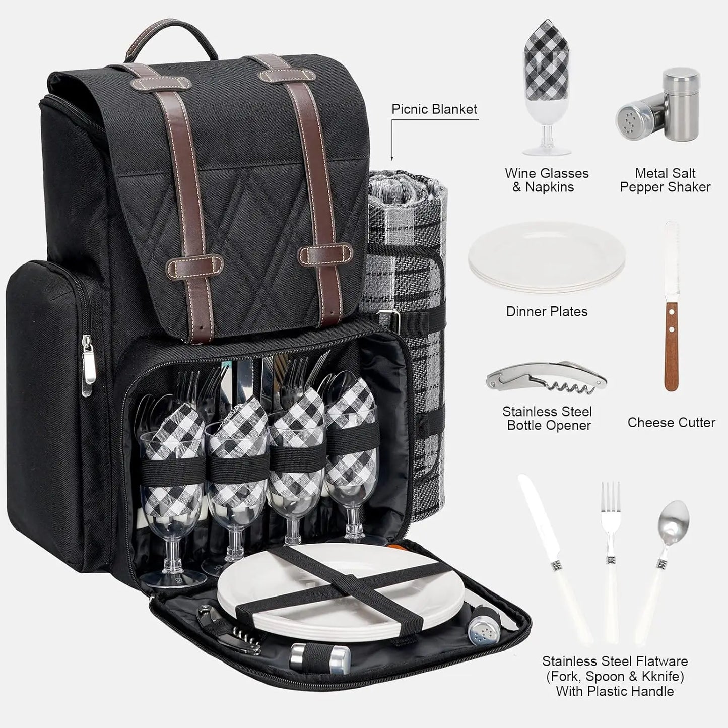 Picnic Backpack for 4