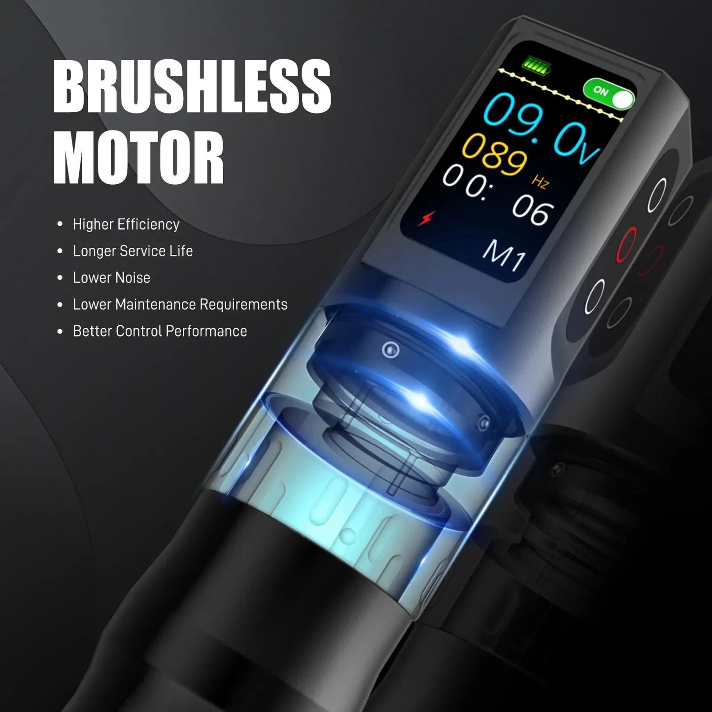 2.7-4.5mm Adjustable Stroke Tattoo Pen Set