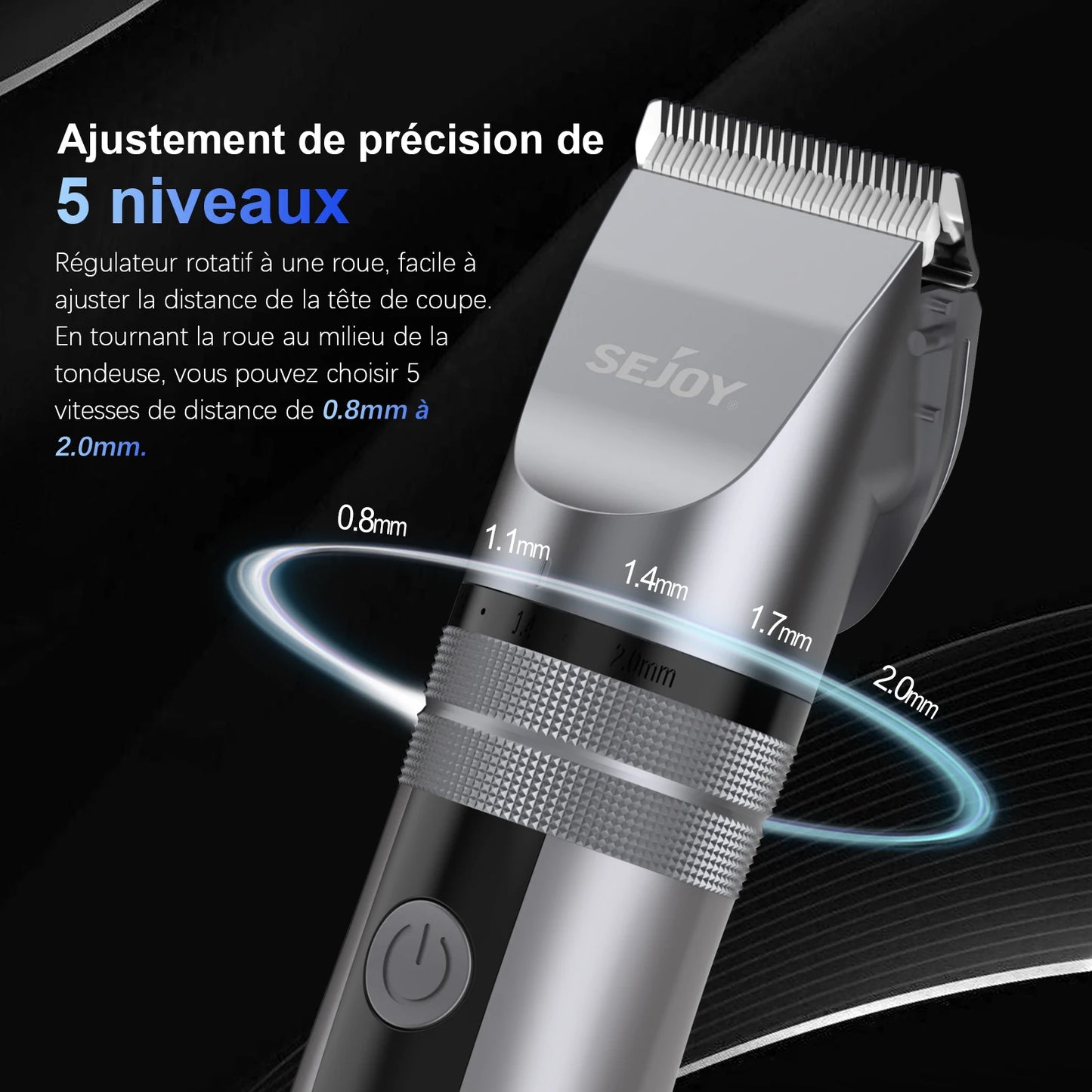 Rechargeable Electric Hair Clippers Men Professional