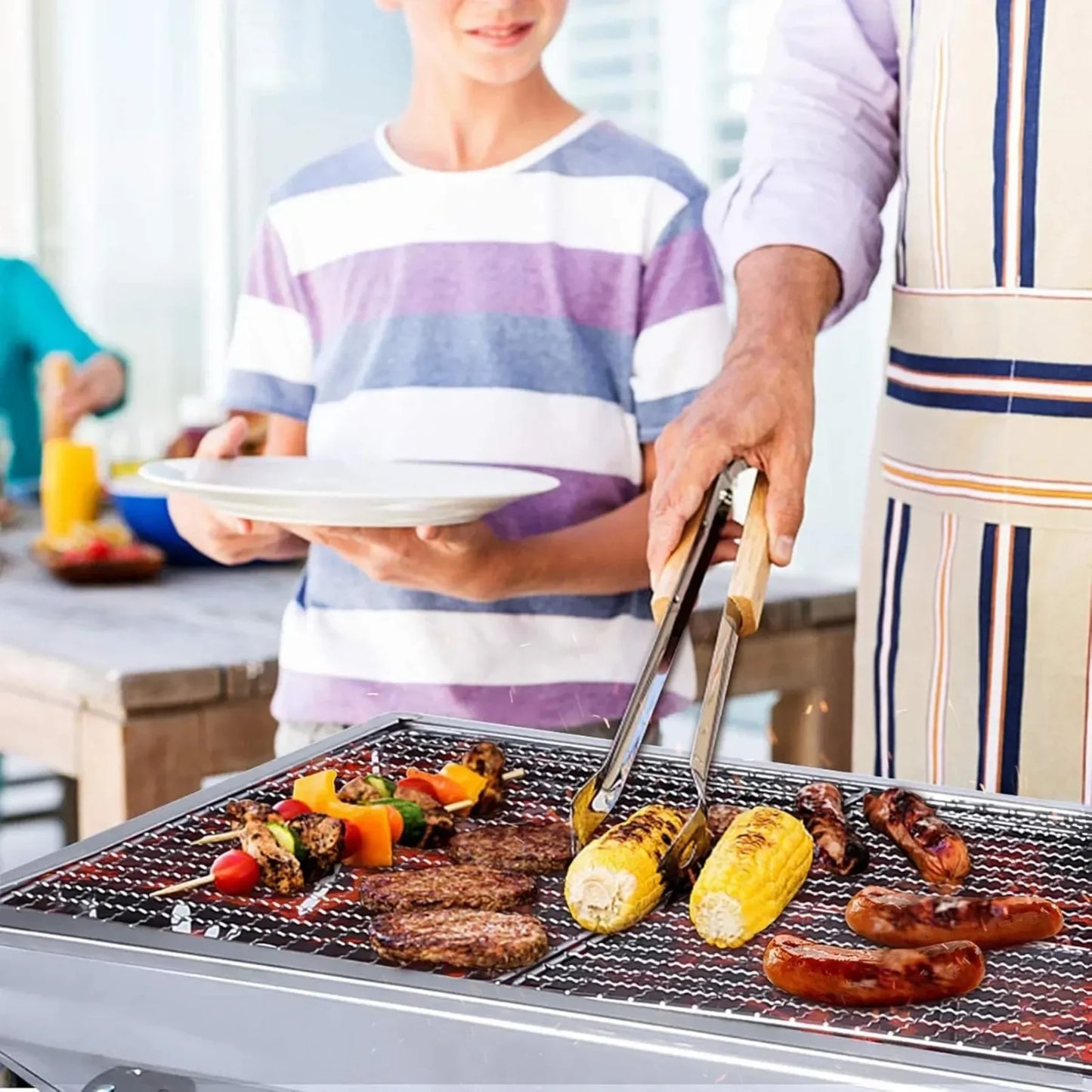 Barbecue Charcoal Grill Stainless Steel Folding