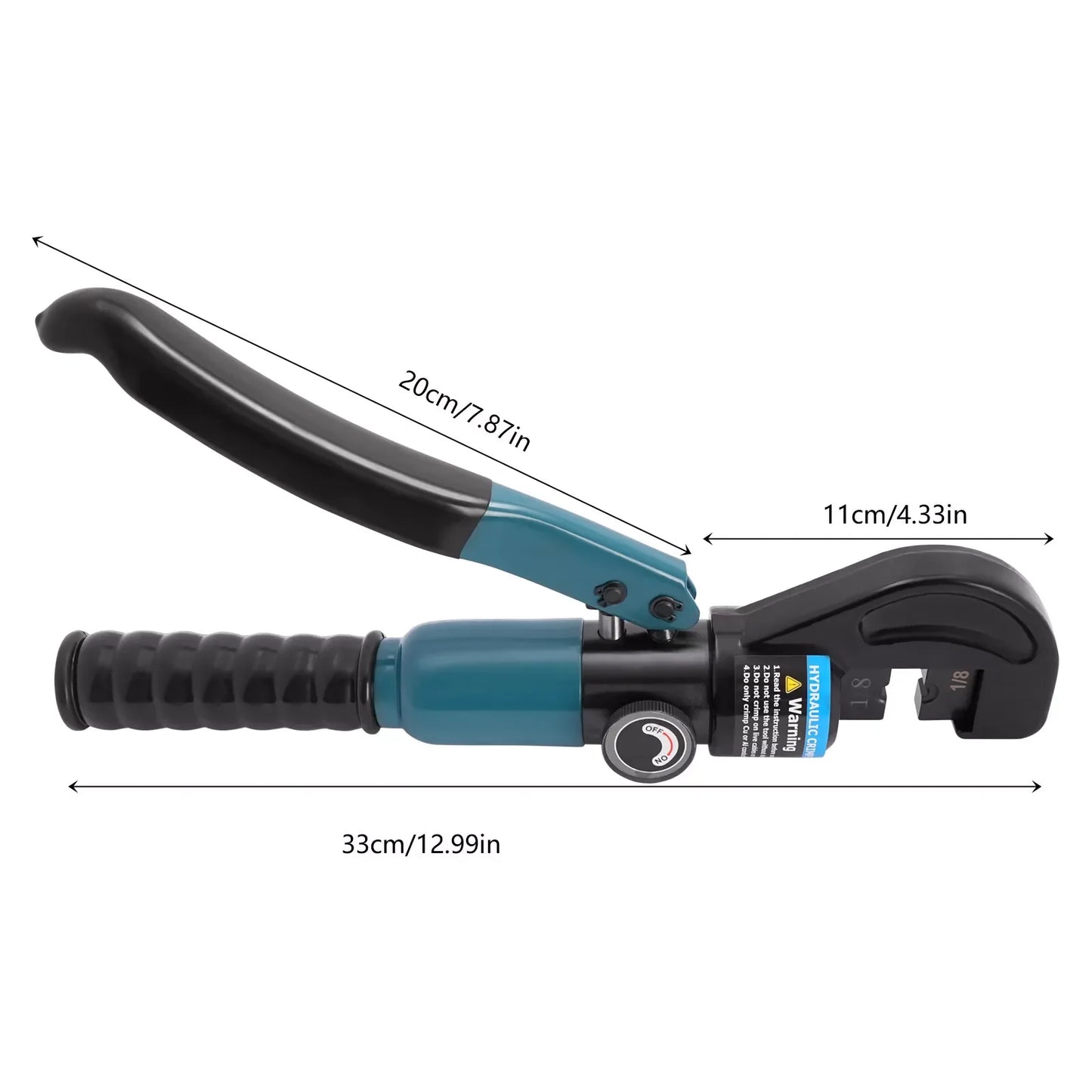 Hydraulic Hand Crimpe Wire Crimping Tool & 1/8" Dies Hydraulic Crimping Crimper