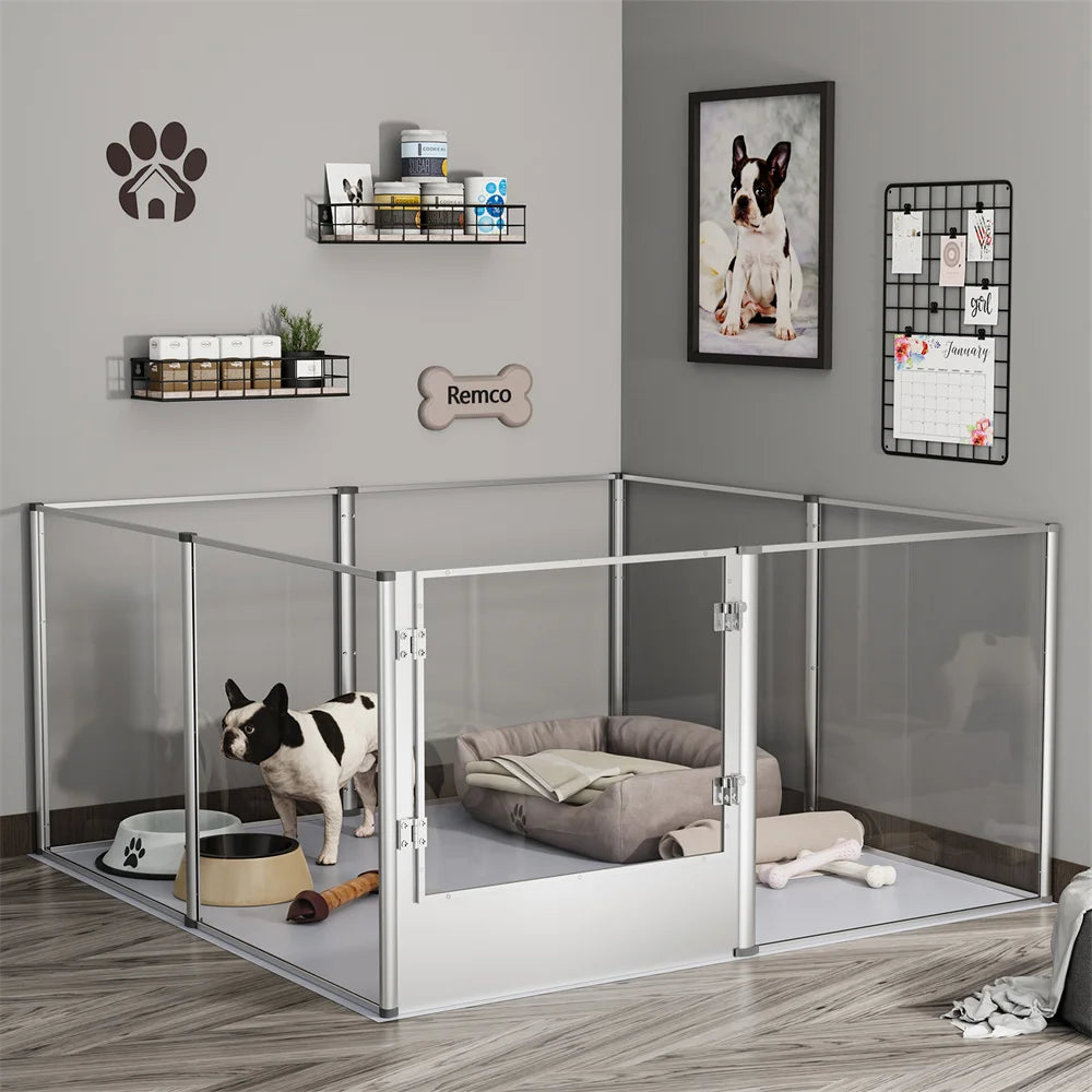 Dog Playpen Acrylic Enclosure