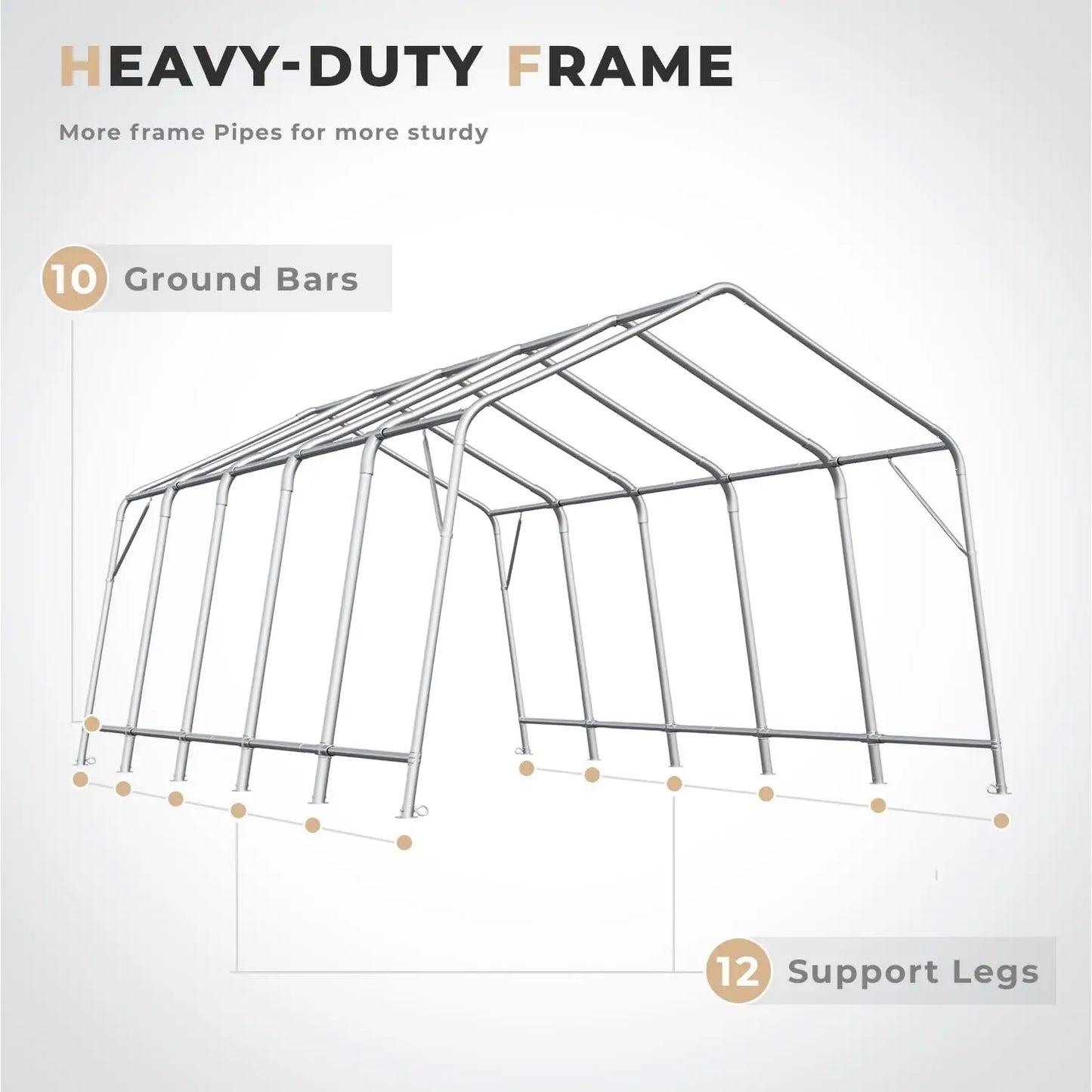 13 x 20 FT Heavy Duty Portable Garage