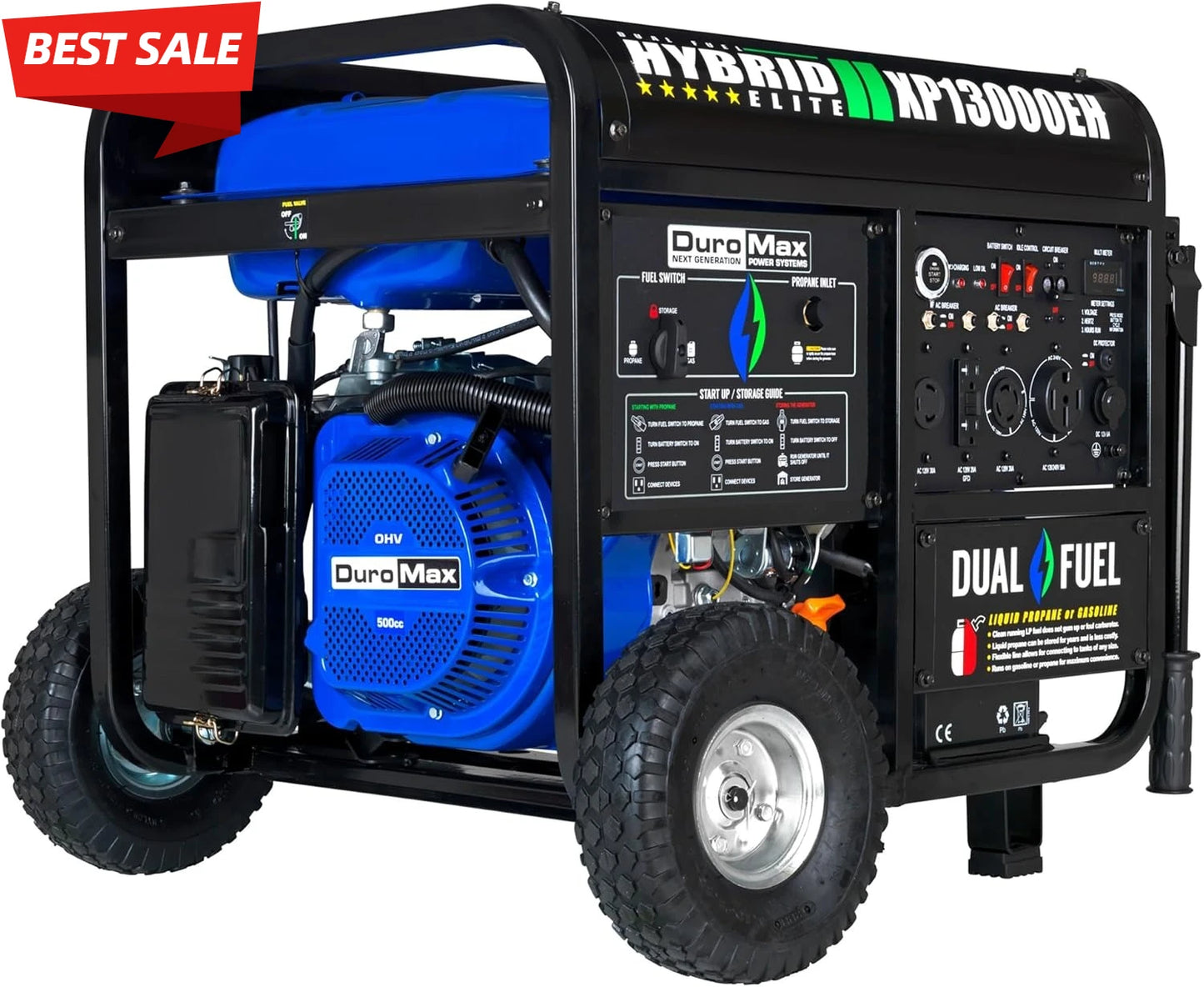 13,000-Watt Dual Fuel Portable Generator