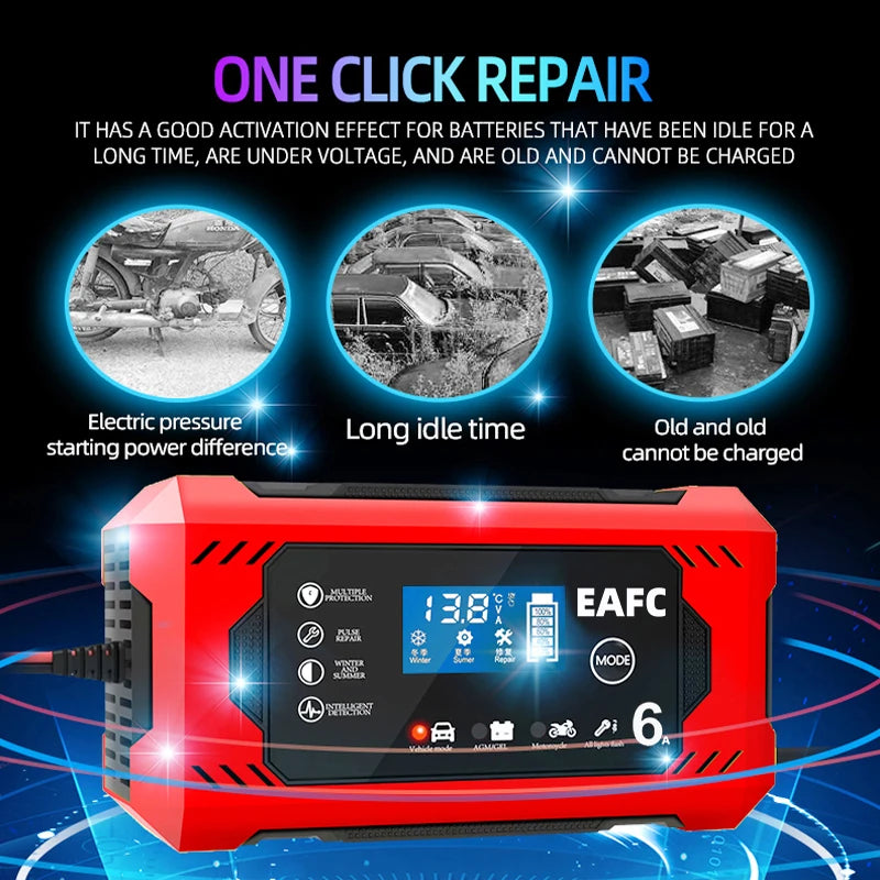 Car Battery Charger 12V 6A