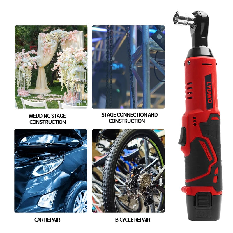 3/8 Rechargeable Electric , Ratchet Set w/ 2 batteries