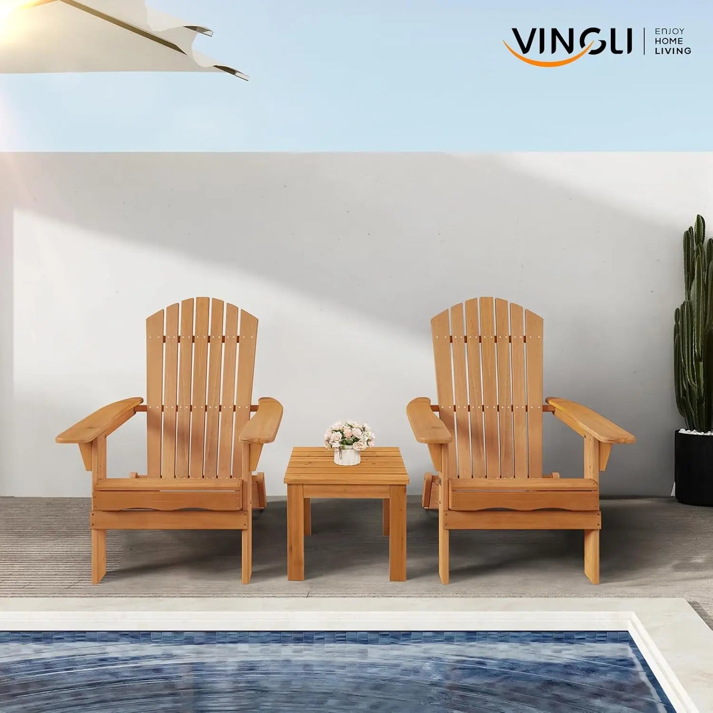 Folding Adirondack Chairs Set of 4
