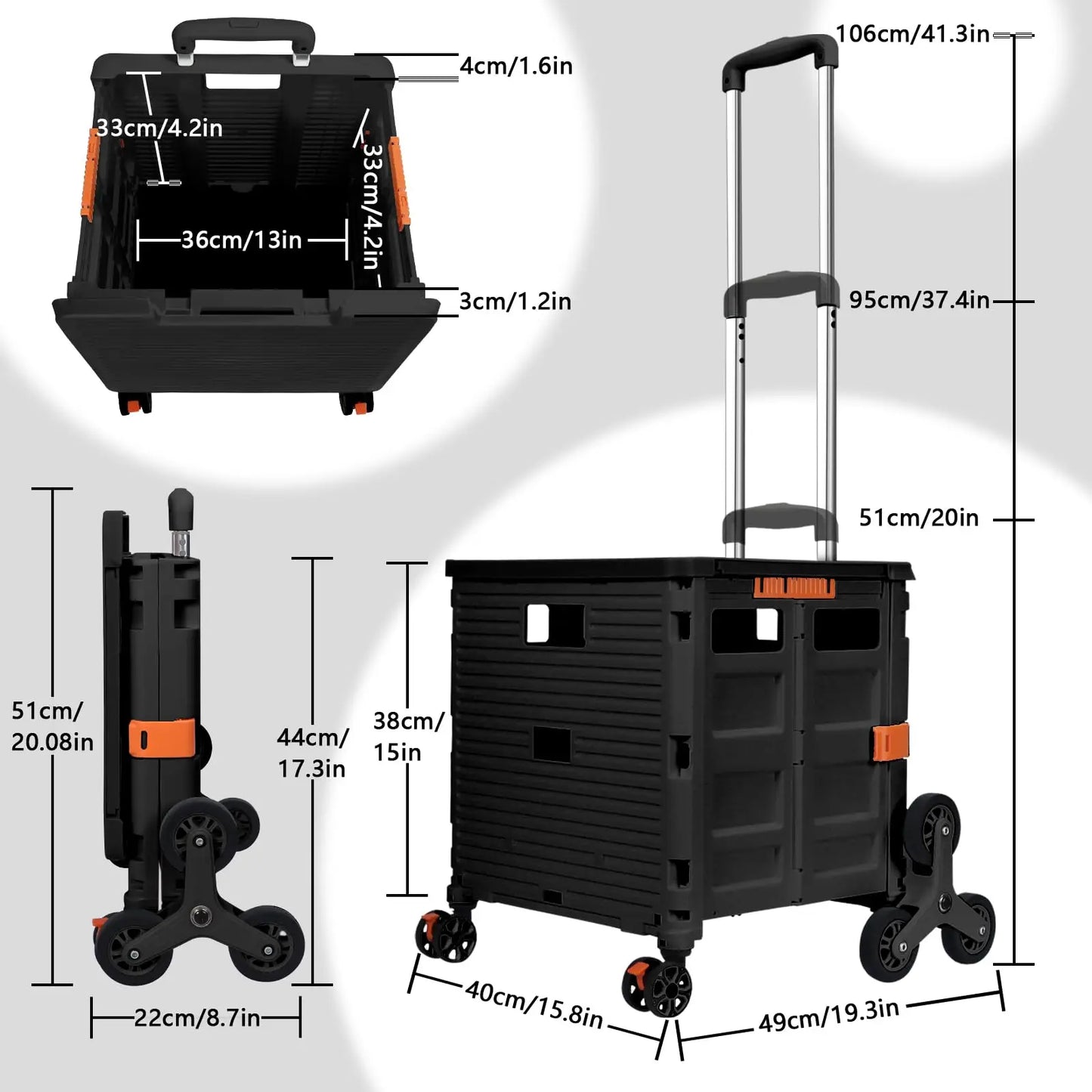 Large Capacity Foldable Utility Cart