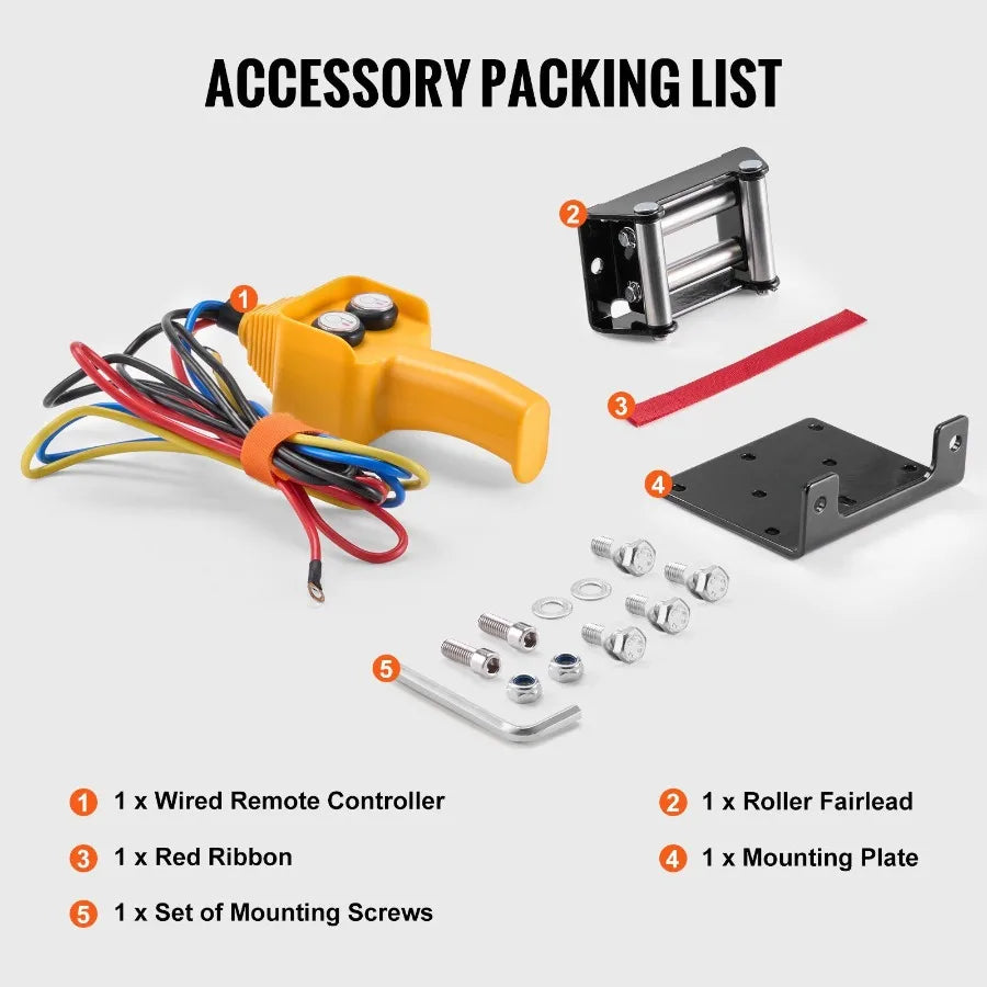 Electric Winch ATV UTV 2000 lb