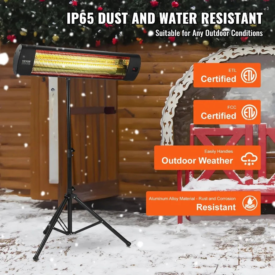 Infrared Heater 1500W Remote Control Electric