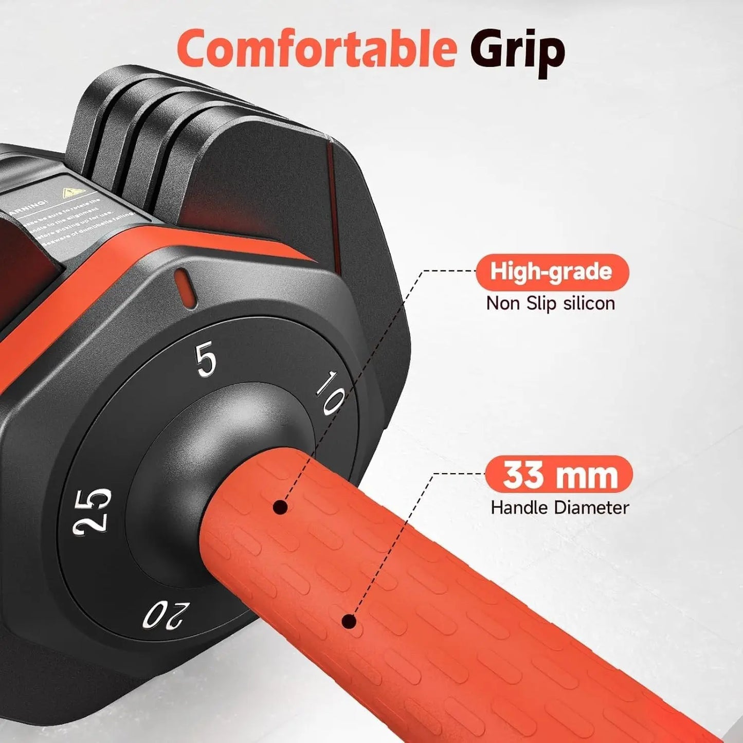 Adjustable Dumbbells Set, 5LB to 25LB