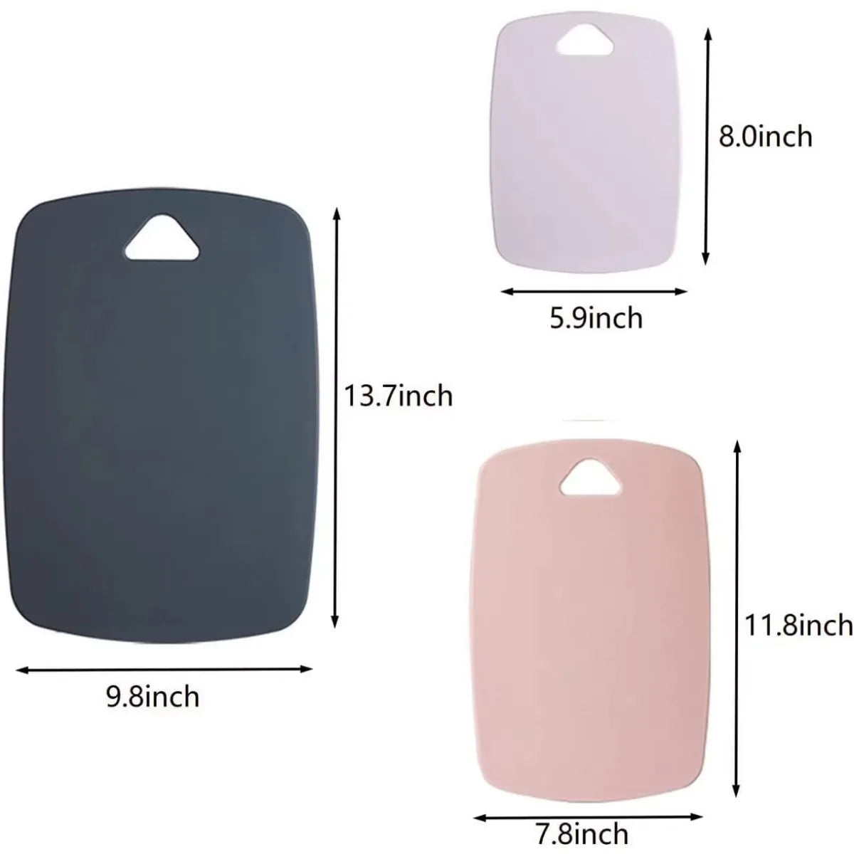 Plastic Cutting Board Set of 3