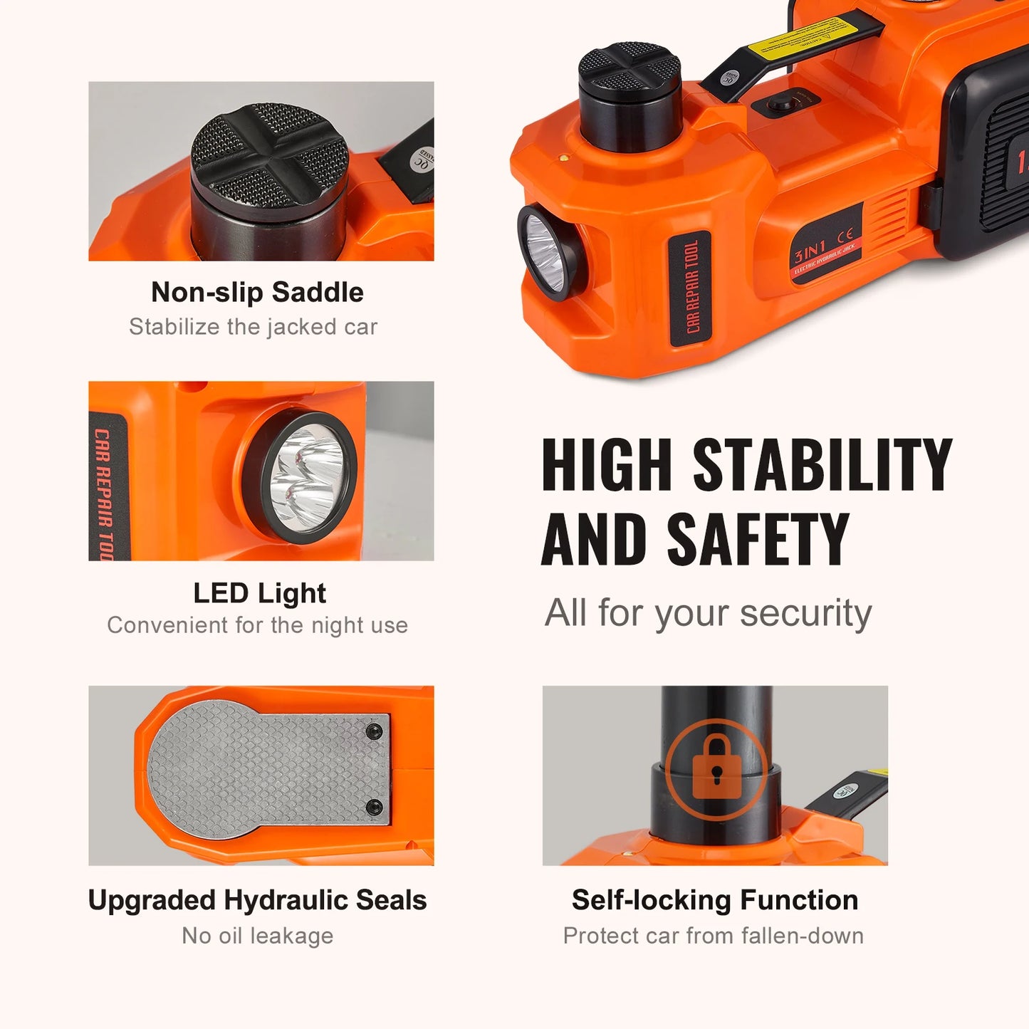 5T Electric Car Jack Hydraulic