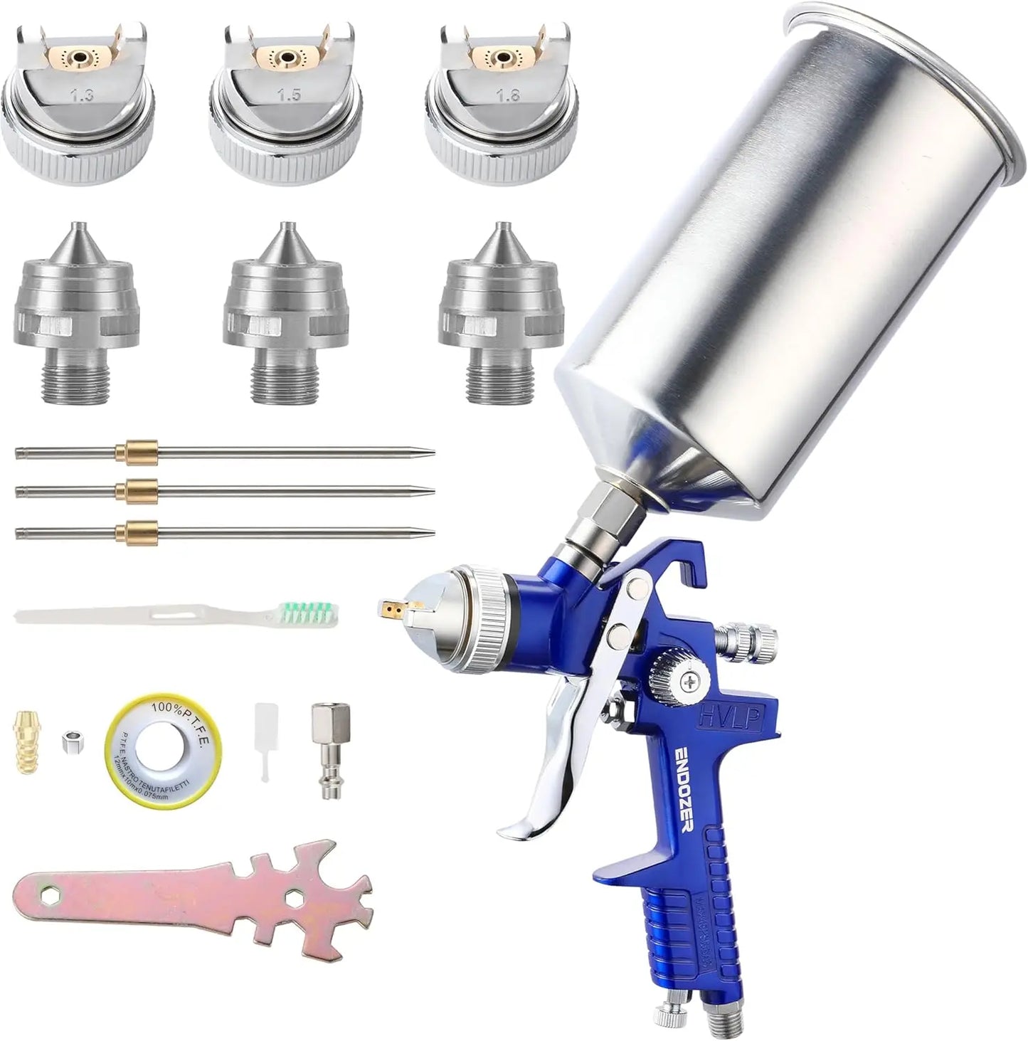 Professional HVLP Gravity Feed Spray Gun Set