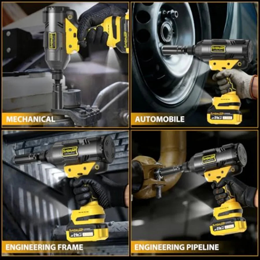 21V Cordless Impact Wrench - 1600Ft-lbs