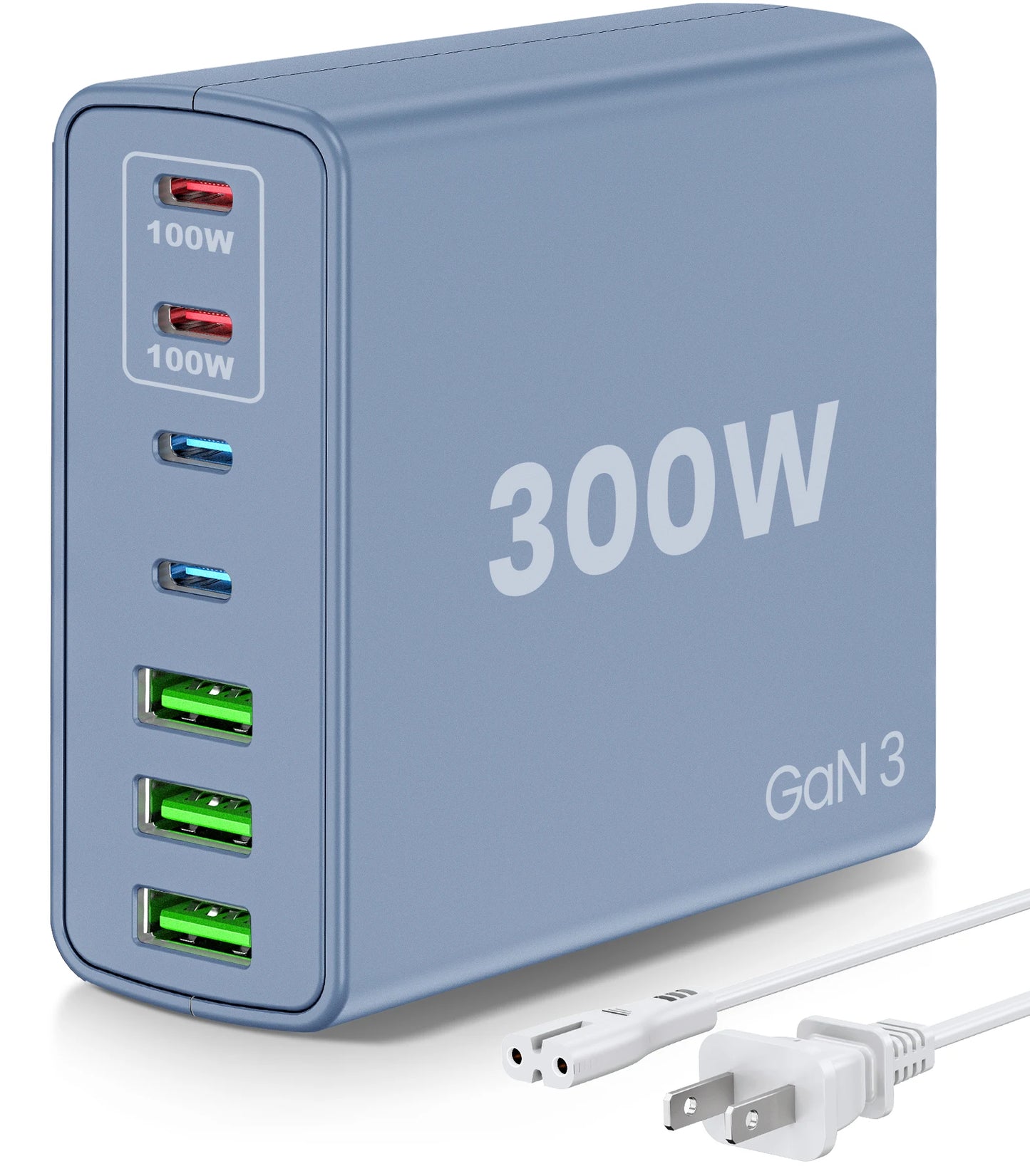 USB C Fast Charger 300 Watt: 7 Port