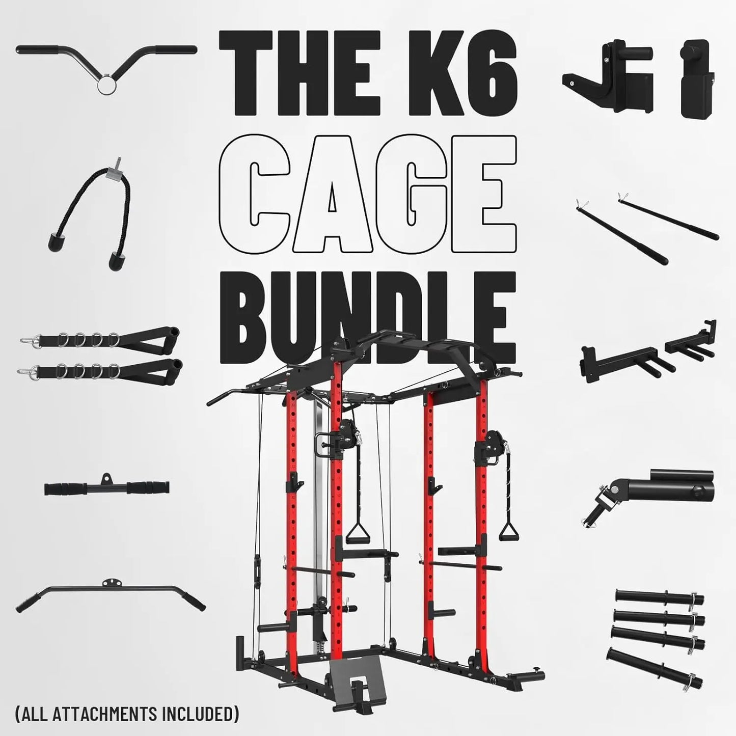Power Rack with Cable Crossover System