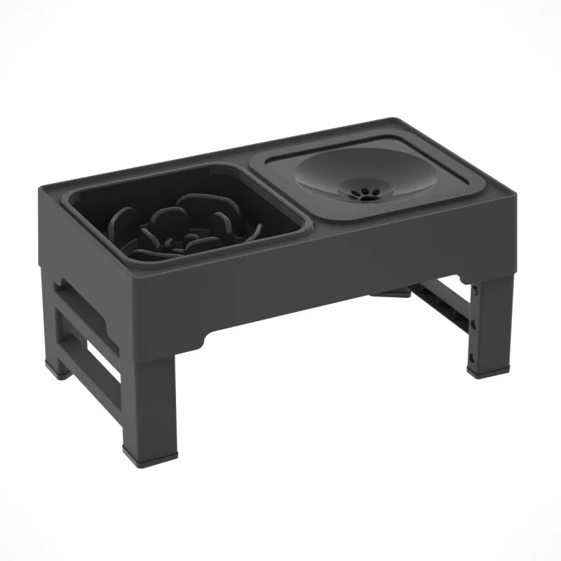 Dog Food Slow Feeder 4 Adjustable Heights