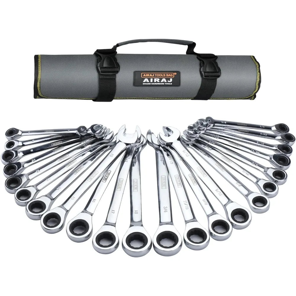 Ratchet Wrenches Set, SAE & Metric,