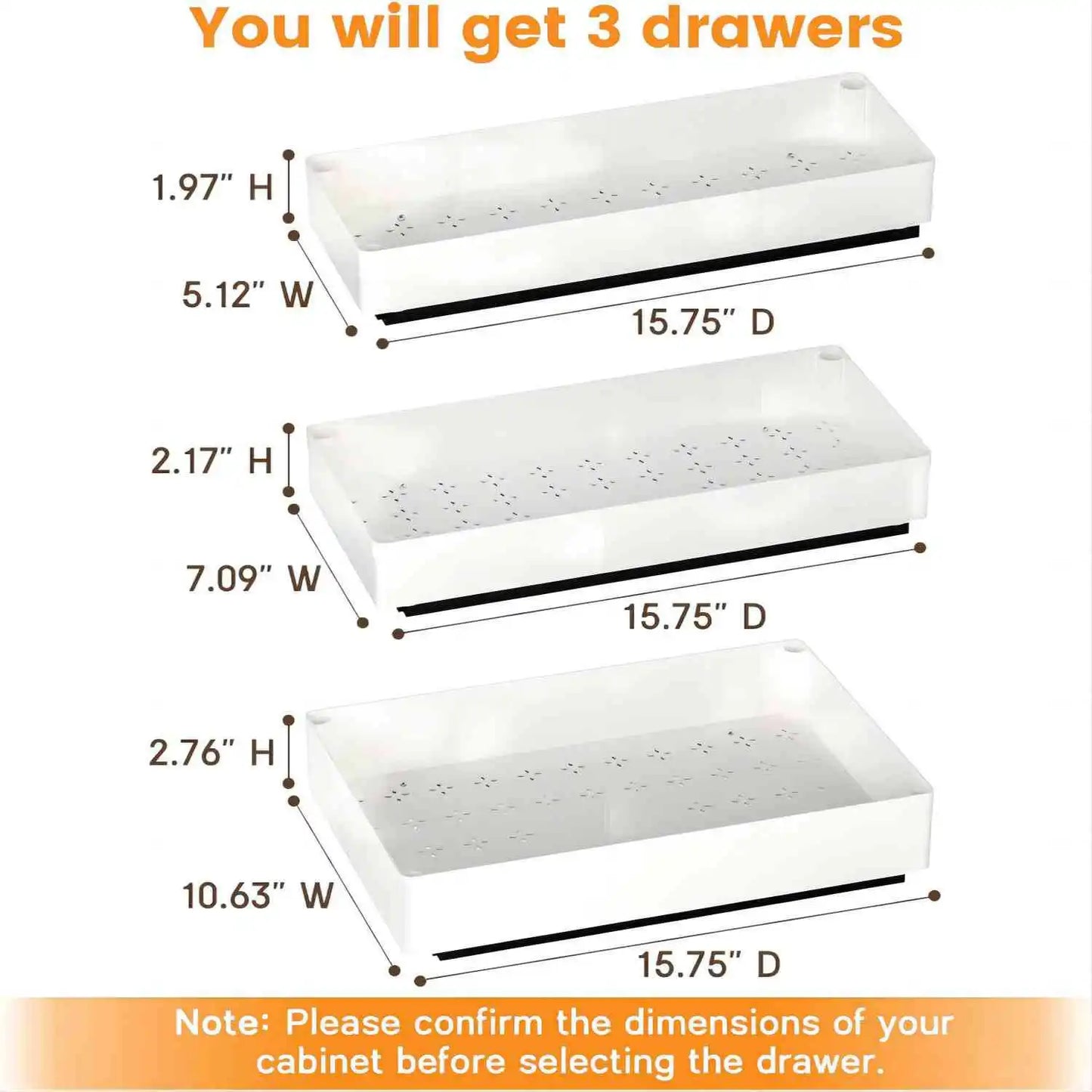 3pcs/set Kitchen Storage