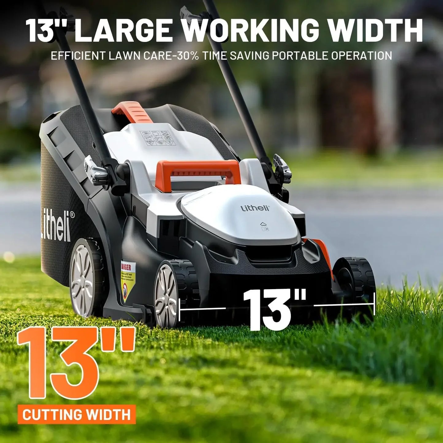 Cordless Lawn Mower 13 Inch 20V