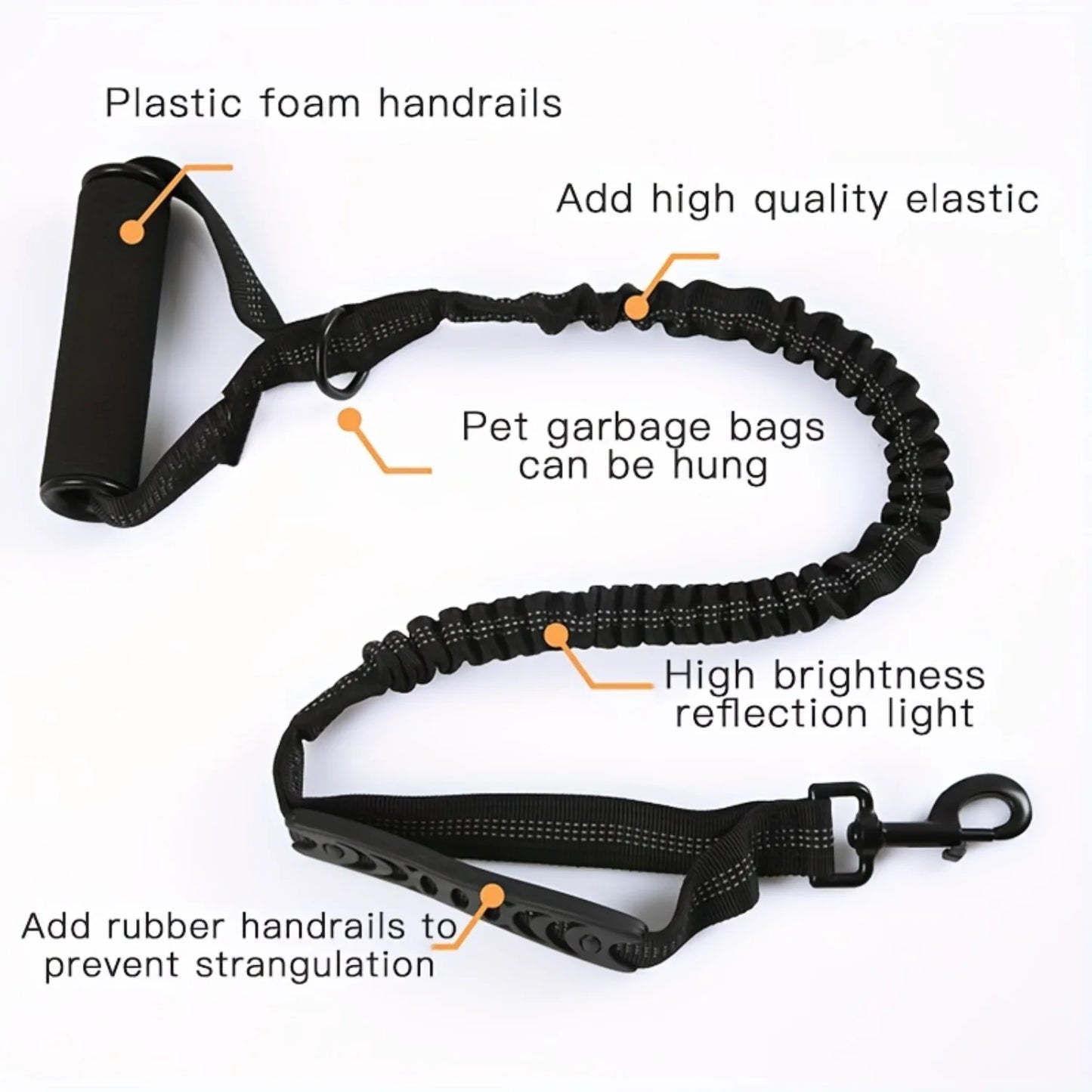 Reflective Retractable Dog Leash