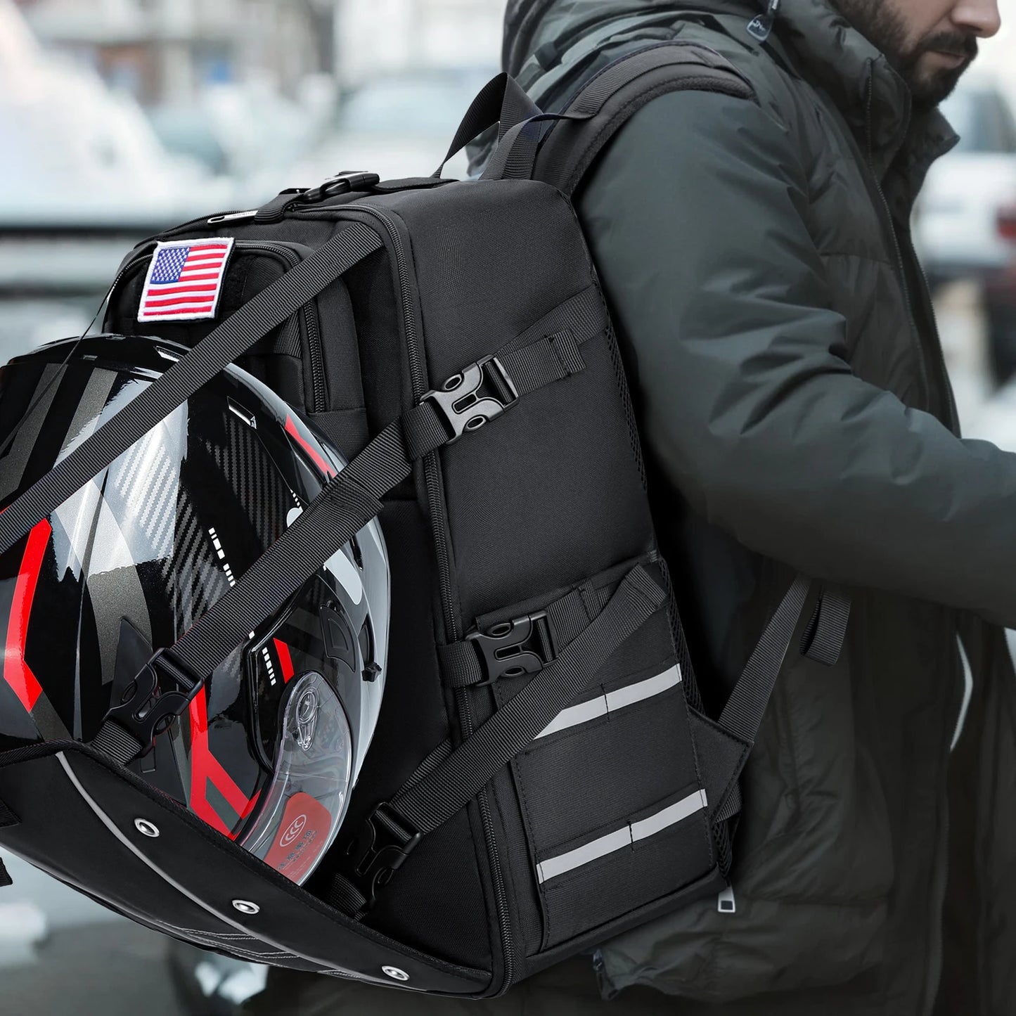 Motorcycle Helmet Backpack
