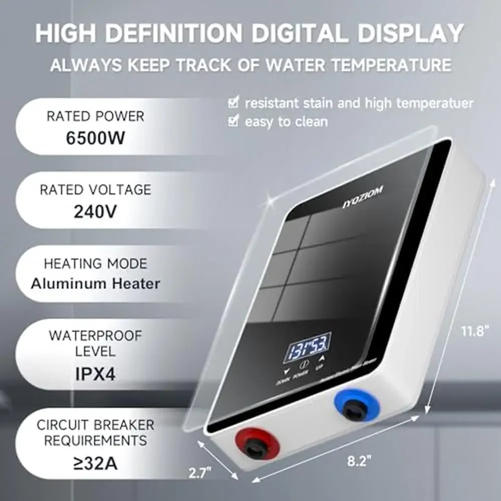 Electric Water Heater 6.5kW 240V Tankless