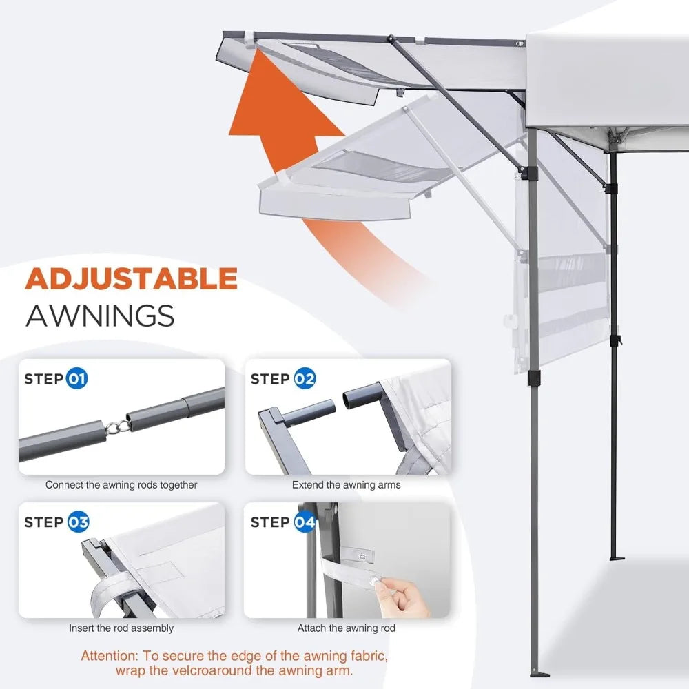 17x10 Pop up Gazebo Canopy