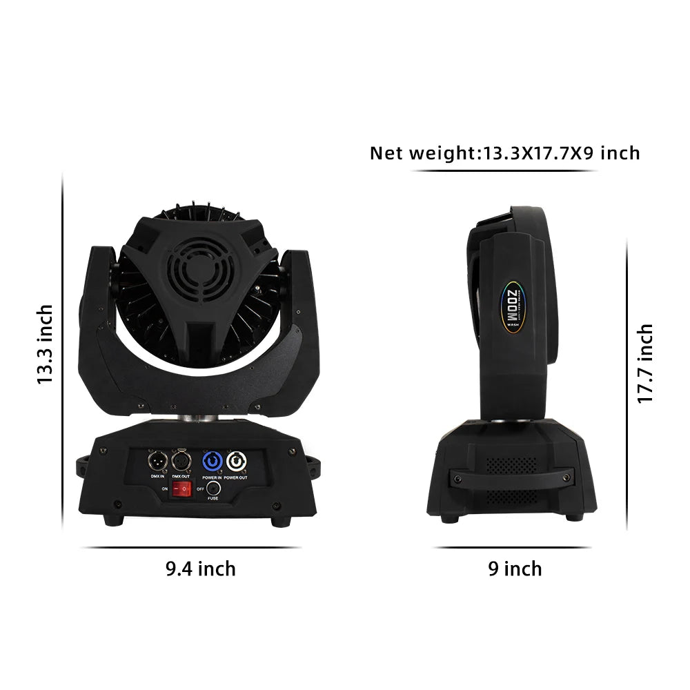 2PCS 36x18W LED Wash Zoom Moving Head Light for Party /Concert