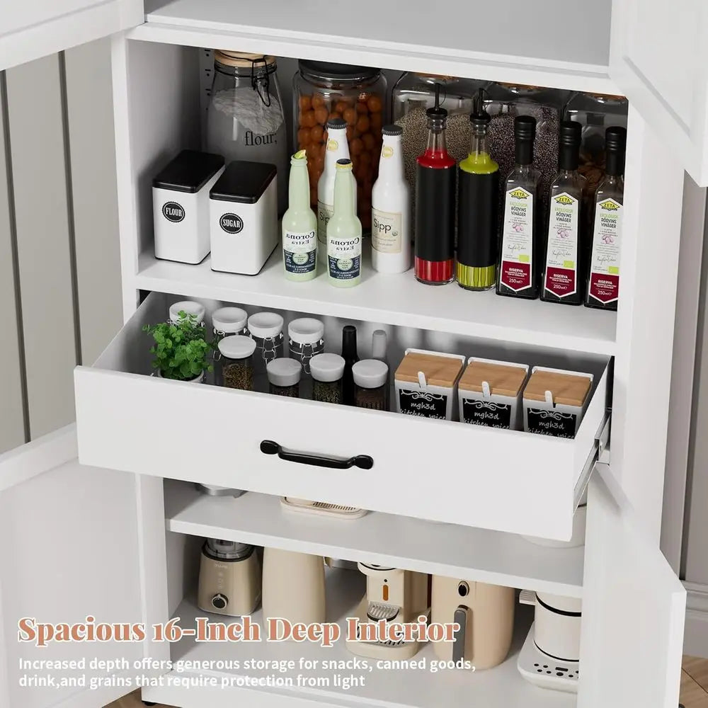72" Tall Steel Kitchen Pantry Cabinet