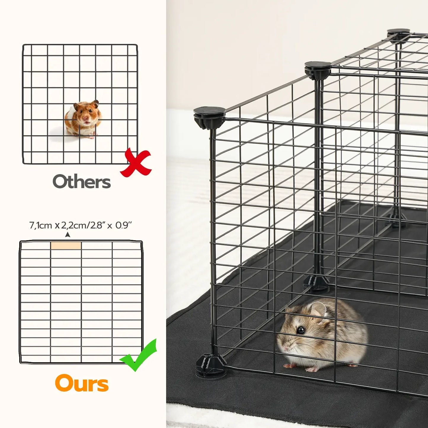 Guinea Pig/Rabbit Cage with Waterproof Mat