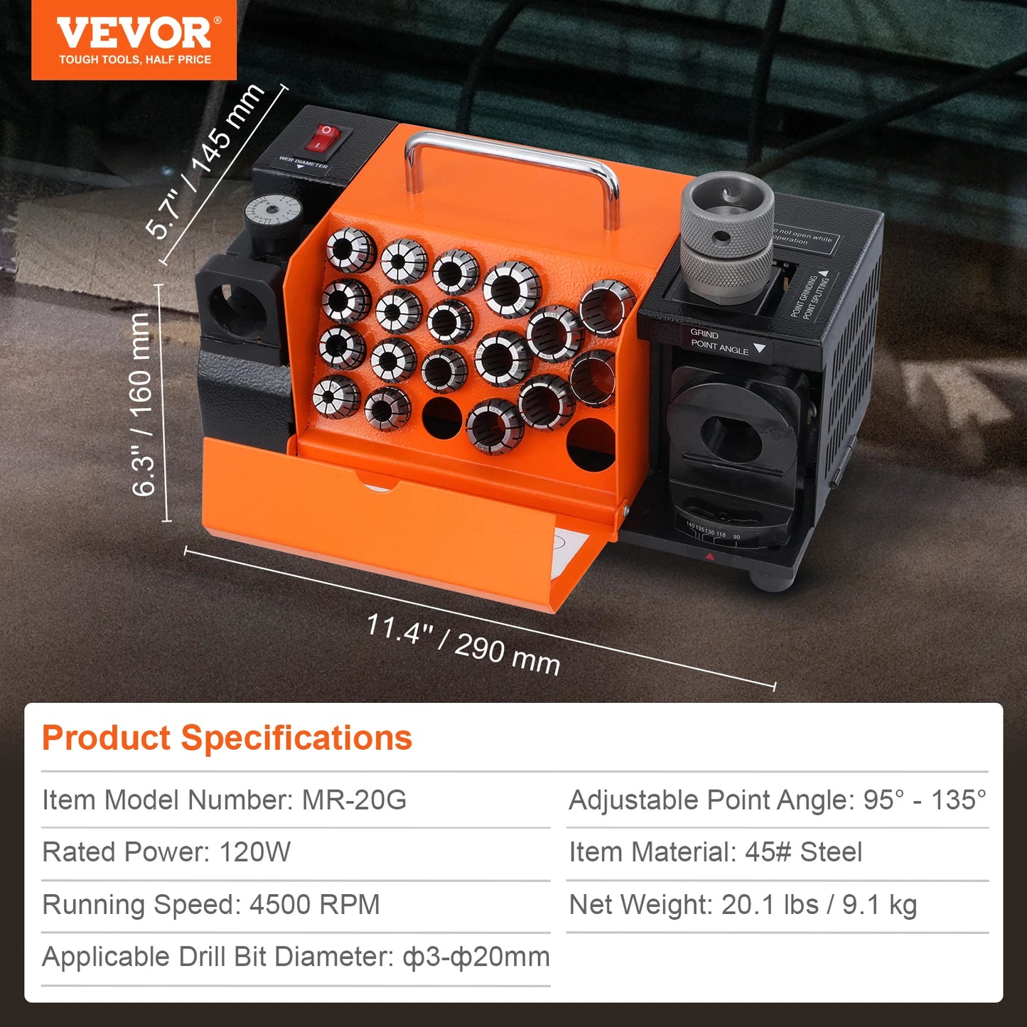 Drill Bits Sharpener 3-13mm